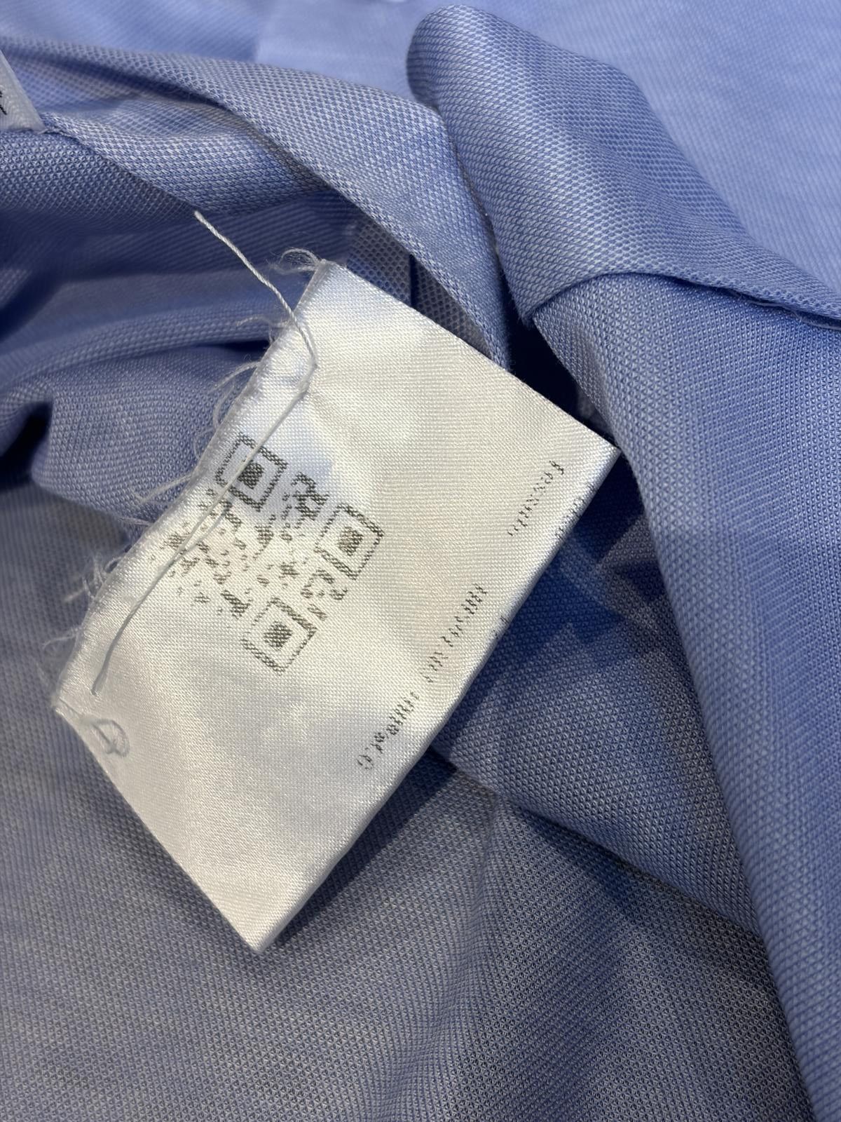 Kiton Kiton Light Blue Stretch Cotton Jersey Shirt Size US XL / EU 56 / 4 - 11 Thumbnail