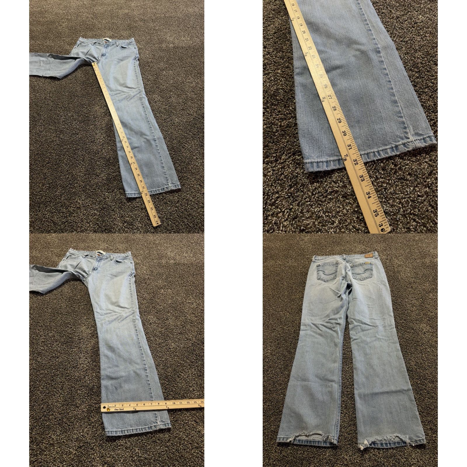 Levi's Levi's Jeans Bootcut Mid Women's Size 12 Blue Denim Light Wash 5-Pocket Stretch Slim Rise Mid (8.5-10.5 in) Jeans Mens? No Wait. End. Size 34" / US 12 / IT 48 - 8 Thumbnail