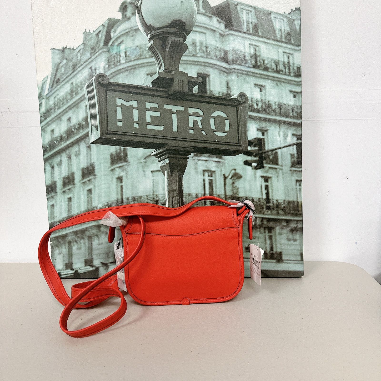 Coach 57731 Saddle 18 IN Deep Coral