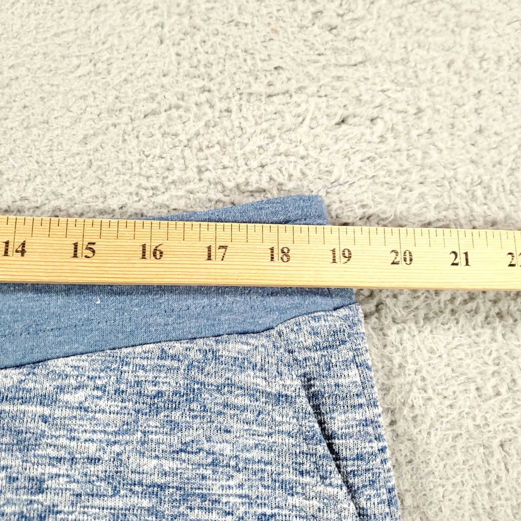 Vintage Chico's Pants Womens L Blue Heathered Performance Stretch Comfort Straight Ankle Pockets Size 36" / US 14 / IT 50 - 2 Thumbnail