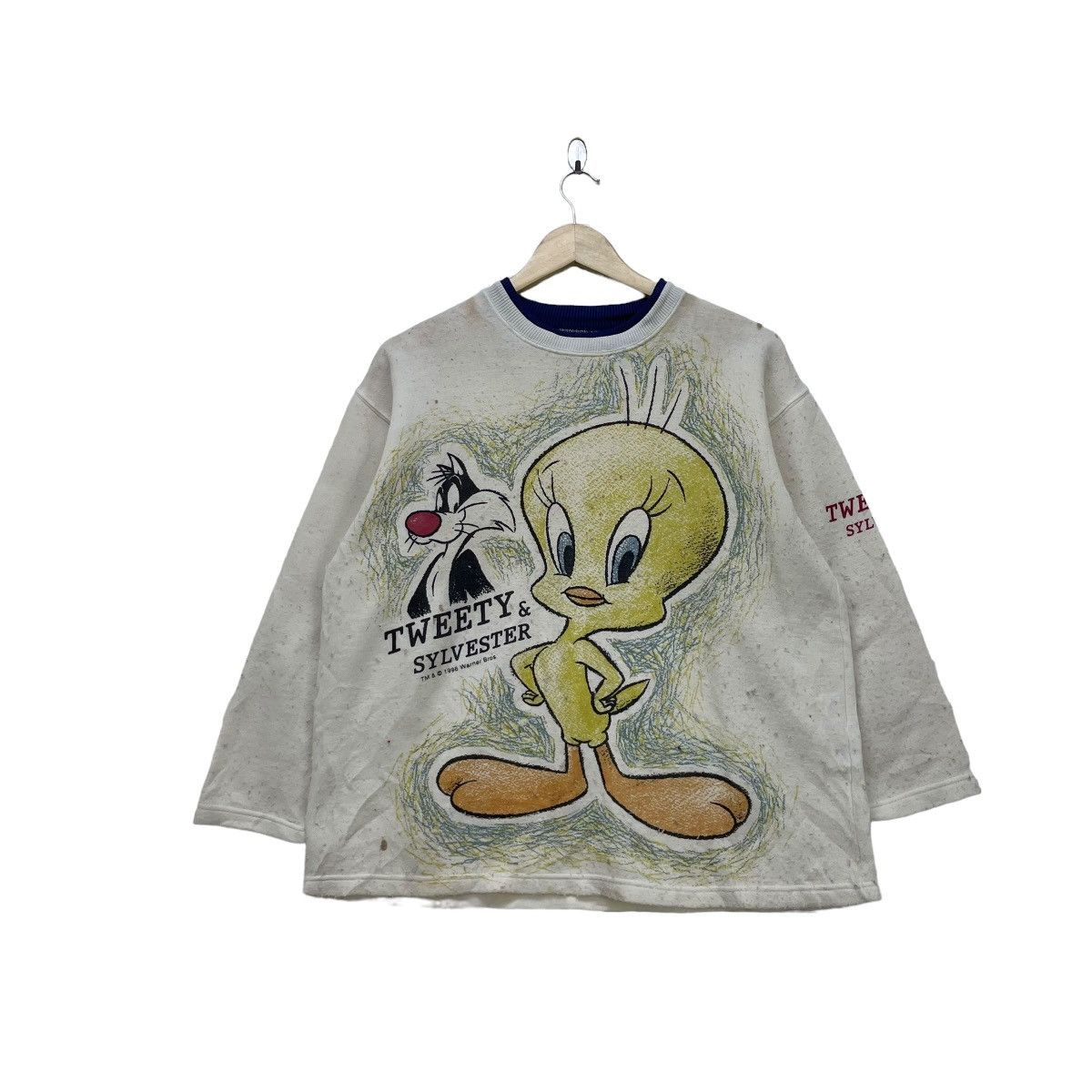 Cartoon Network Trashed Cartoon Warner Bros Looney Tunes Tweety Size US M / EU 48-50 / 2 - 1 Thumbnail