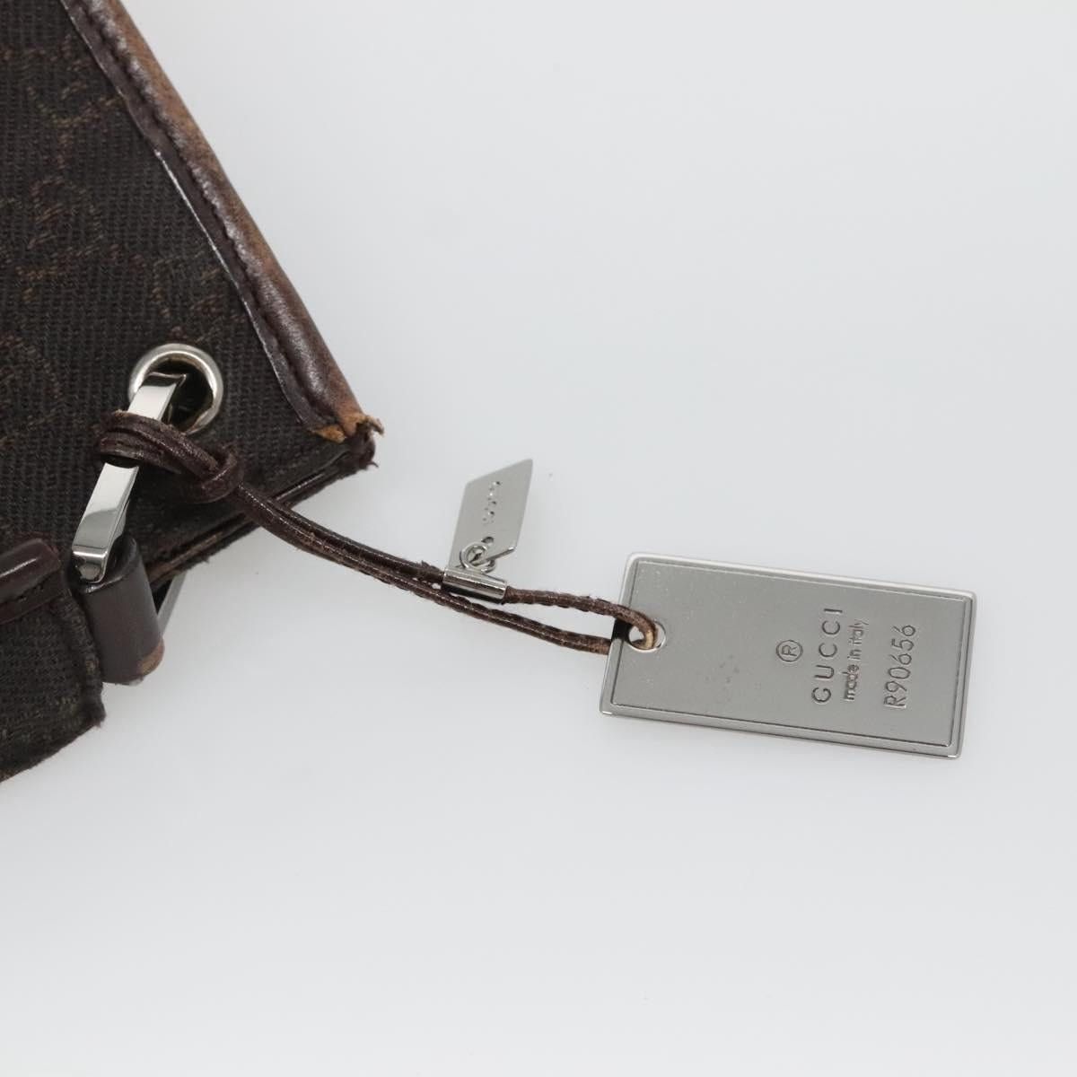 Gucci GUCCI GG Canvas Shoulder Bag Dark Brown Size ONE SIZE - 9 Thumbnail