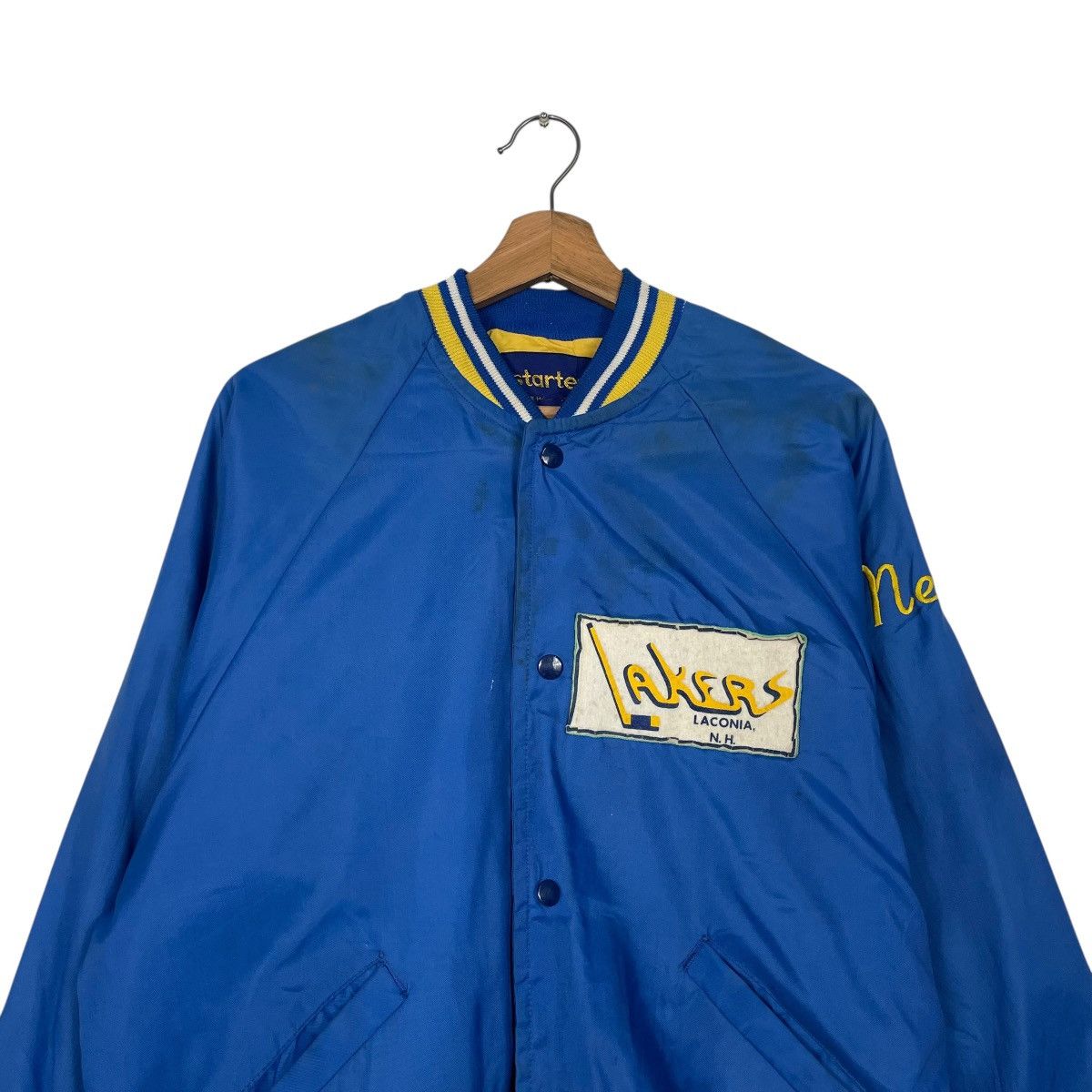 Starter Vintage 70s Starter Lakers Ice Hockey Nylon Bomber Jacket Size US XL / EU 56 / 4 - 2 Thumbnail