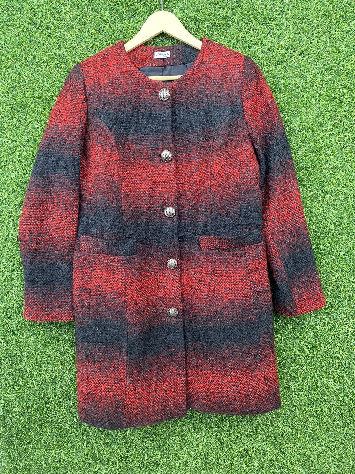 If Six Was Nine Lorena red and black horizontal gradient coat Size M / US 6-8 / IT 42-44 - 1 Thumbnail