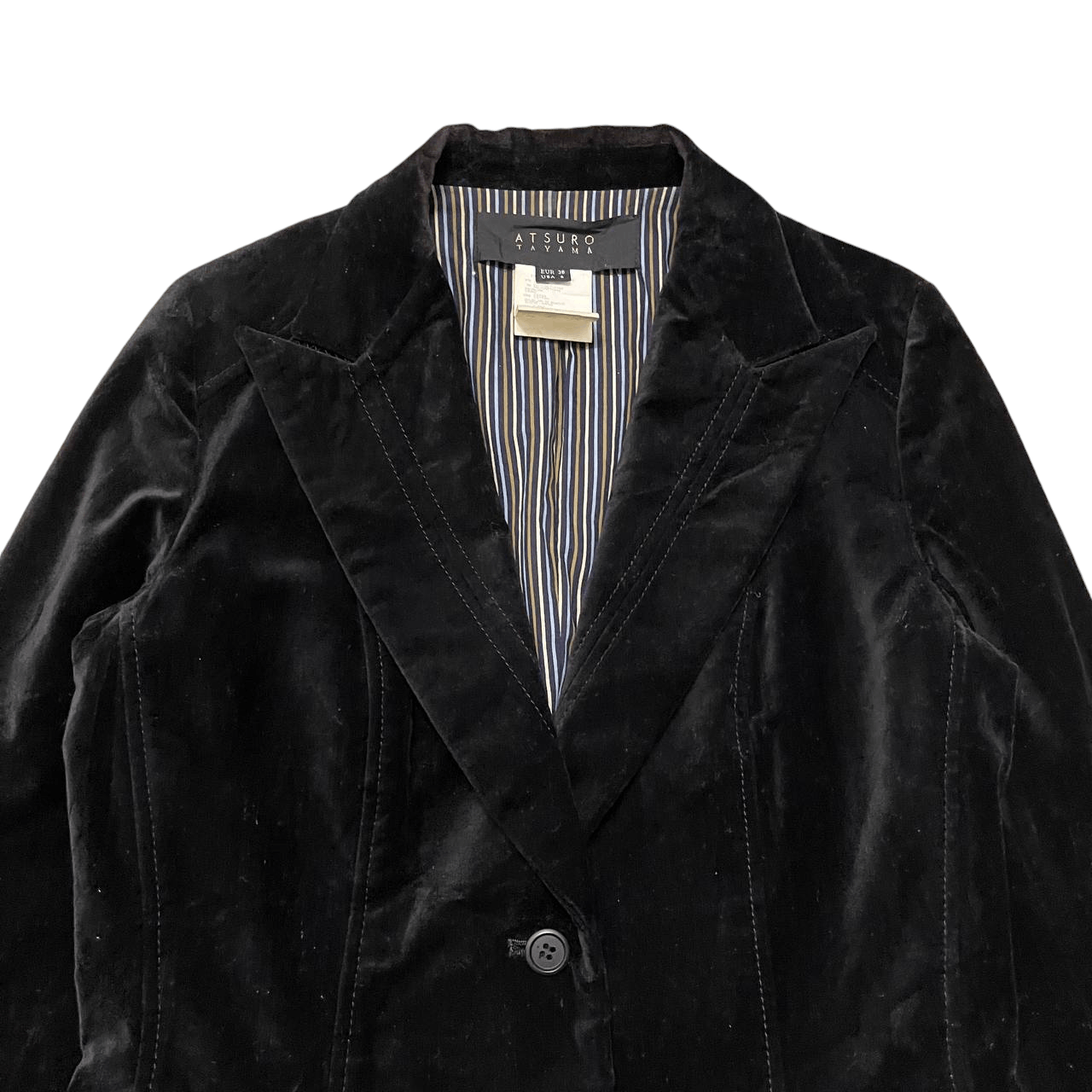 ATSURO TAYAMA Atsuro Tayama Velvet Coat Jacket Size S / US 4 / IT 40 - 2 Thumbnail