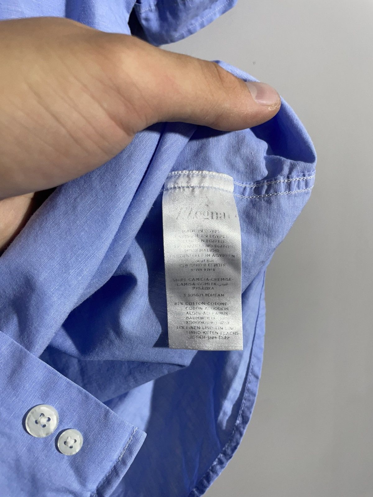 Z Zegna Z Zegna Blue Short sleeves shirt size 40 15 3/4 Size US M / EU 48-50 / 2 - 7 Thumbnail
