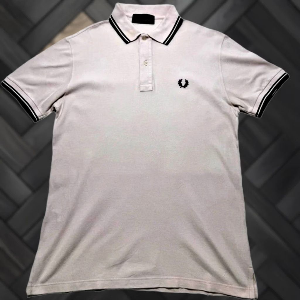 Fred Perry Fred Perry Polo Shirt | Twin Tipped | Men’s | Size M | Pink | Short Sleeve, Collared, Button Front | Cotton Knit, Regular Fit Size US M / EU 48-50 / 2 - 1 Thumbnail