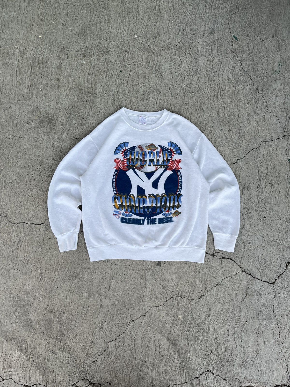 Vintage Vintage 1996 New York Yankees World Championship Crewneck Size US L / EU 52-54 / 3 - 1 Thumbnail