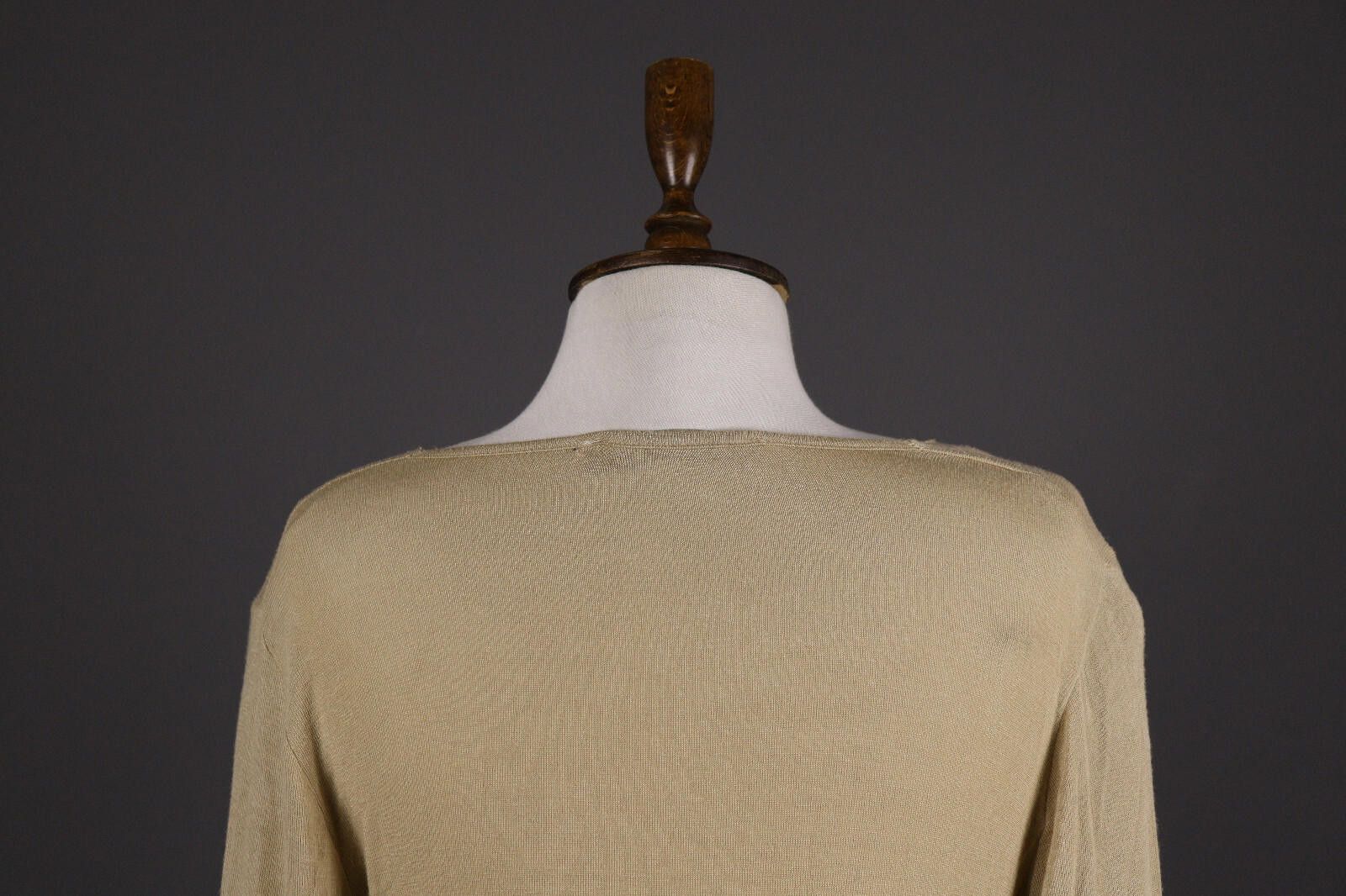 Bottega Veneta Bottega by Elisa Cavaletti Beige A-Line Mini Dress Size L Size L / US 10 / IT 46 - 7 Thumbnail