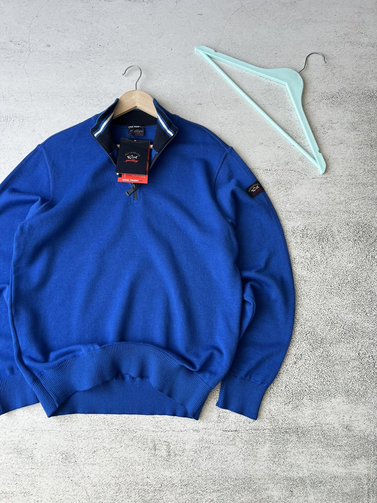 Paul & Shark 🦈 Paul & Shark Yachting Wool Sweater Zip L (NWT) Size US L / EU 52-54 / 3 - 2 Thumbnail
