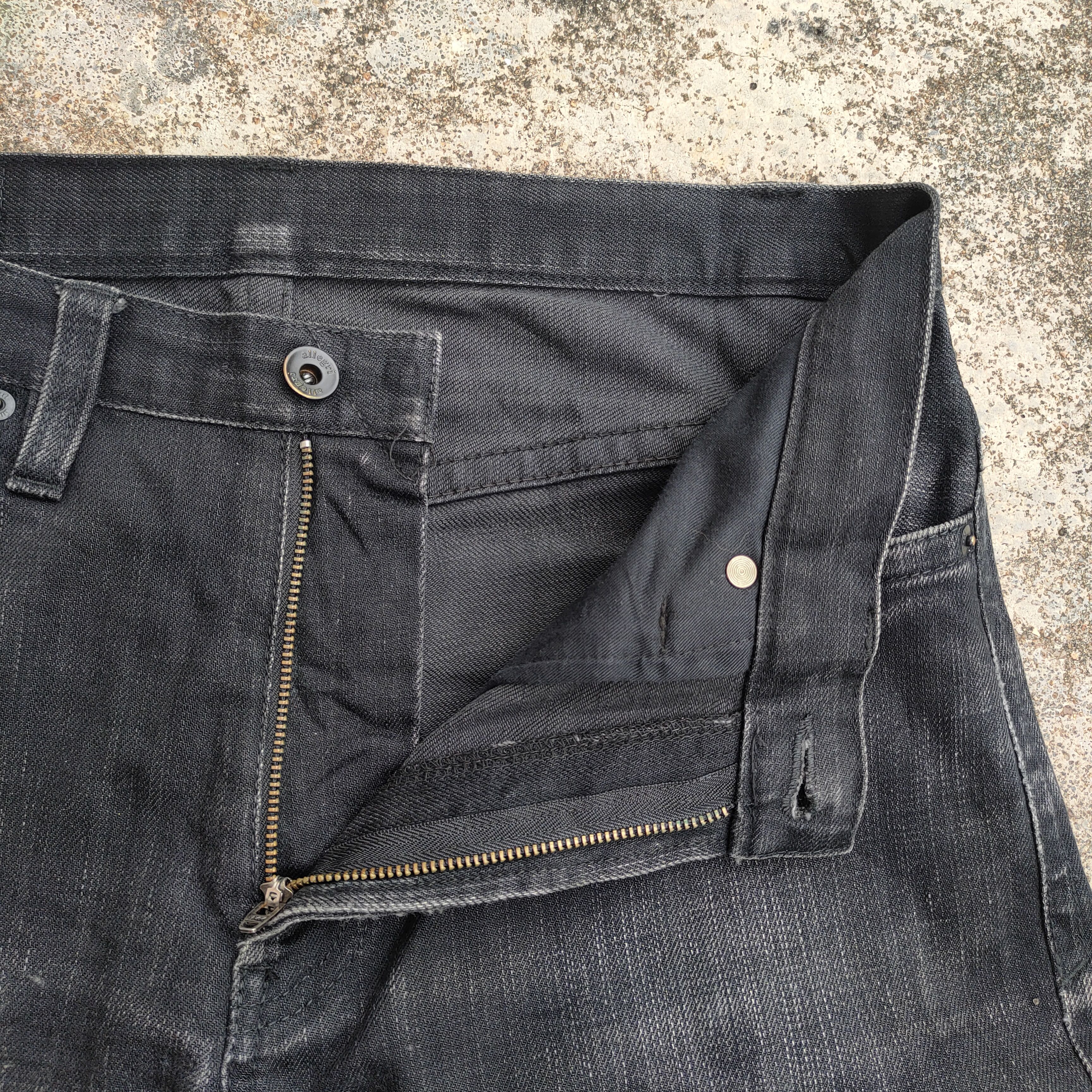 Japanese Brand vintage ALLEGERI faded black denim jeans pants Size US 32 / EU 48 - 9 Thumbnail