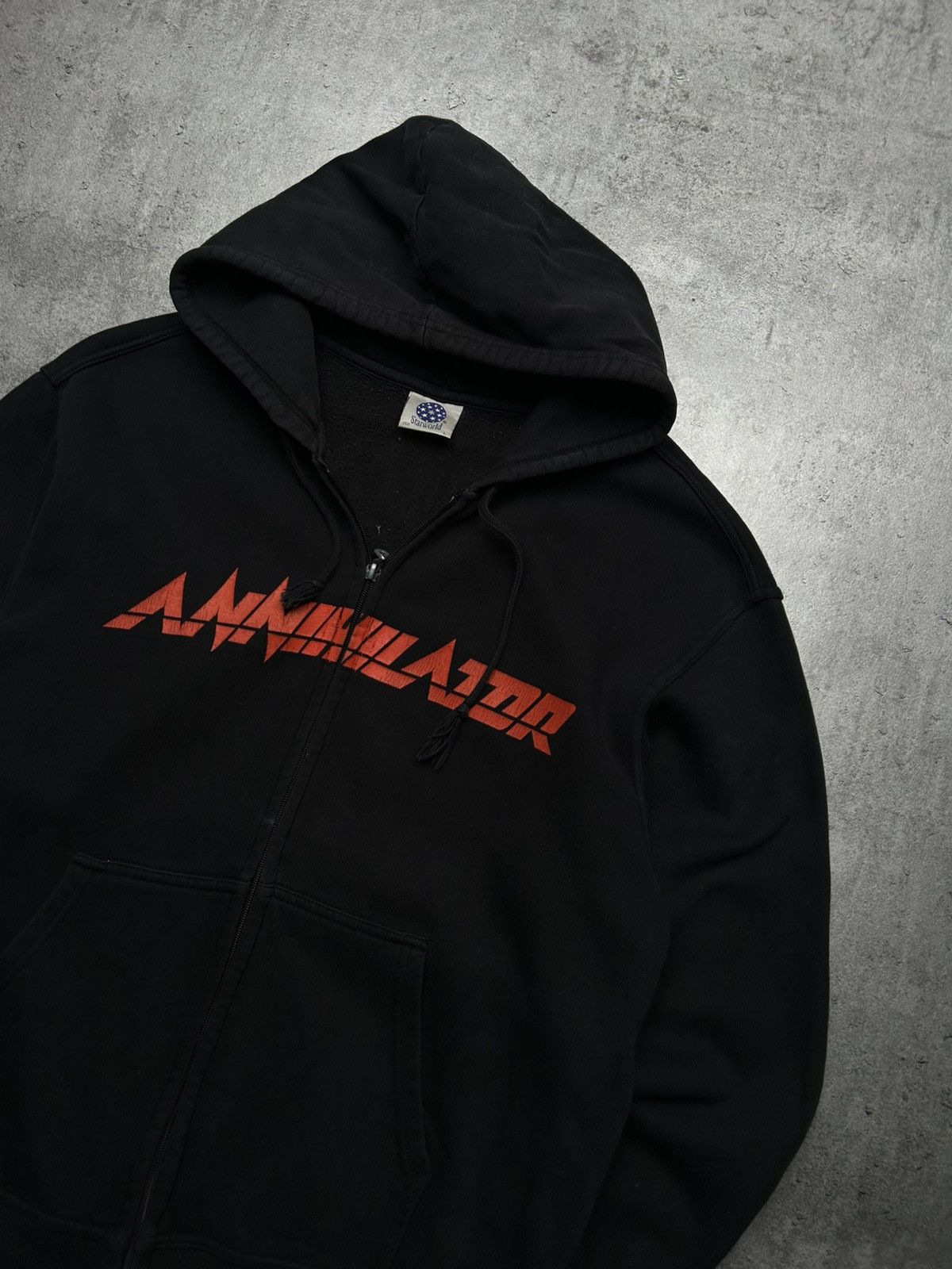 Vintage Annihilator Vintage ZipUp Thrash Metal Never Neverland Og 90 Size US L / EU 52-54 / 3 - 3 Thumbnail