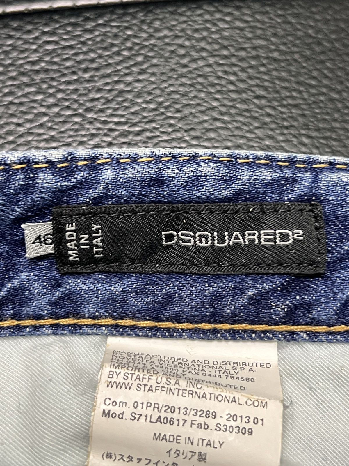 Dsquared2 Dsquared2 SS13 Distressed Patch Washed Denim Jeans Size US 34 / EU 50 - 12 Thumbnail
