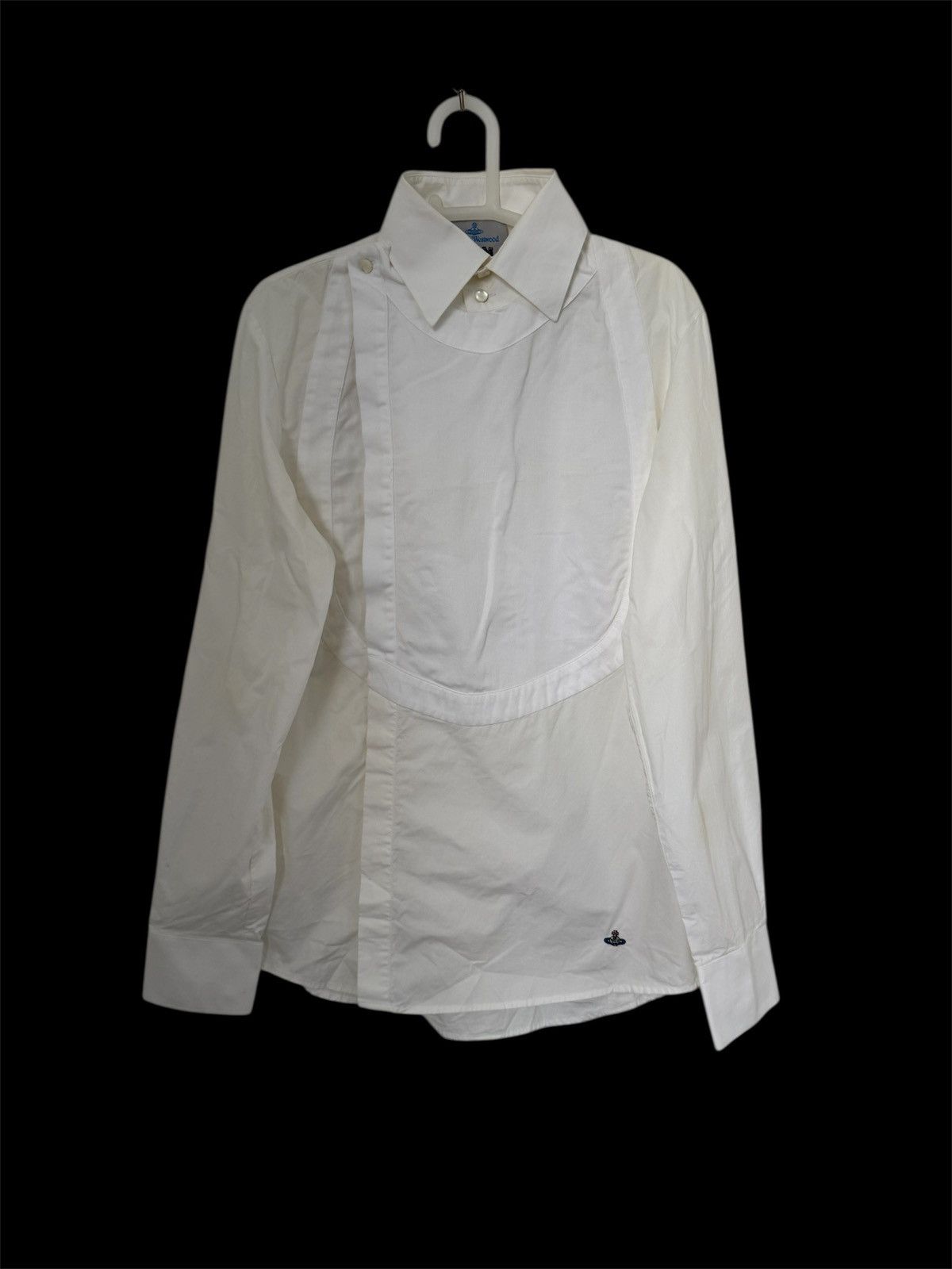 Vivienne Westwood VIVIENNE WESTWOOD MAN ASYMETRIC SHIRT WHITE MADE IN ITALY Size US M / EU 48-50 / 2 - 1 Thumbnail