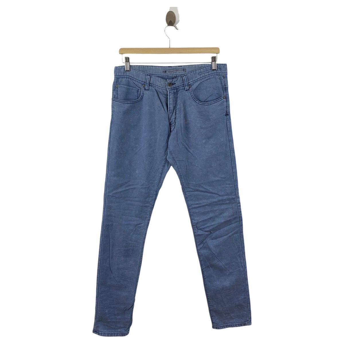 Issey Miyake × Japanese Brand × Tete Homme TETE HOMME issey miyake light blue skinny jeans Size 32" / US 10 / IT 46 - 1 Thumbnail