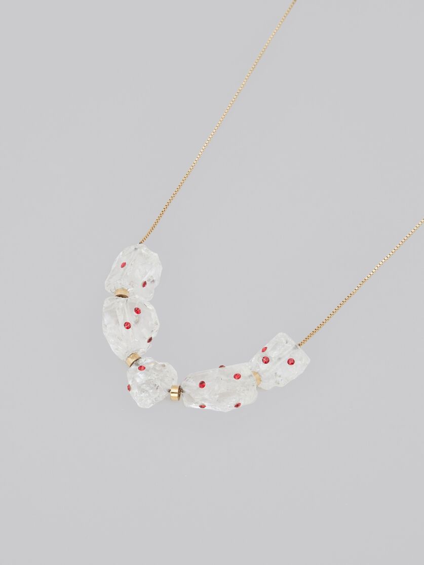 Marni o1w1db10125 Size:OS/ Multi-Stone Necklace in White Size ONE SIZE - 2 Thumbnail