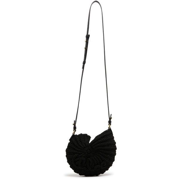 Chloe Chloe Sea Creatures Black Crochet Shoulder Bag New & Authent Size ONE SIZE - 5 Thumbnail