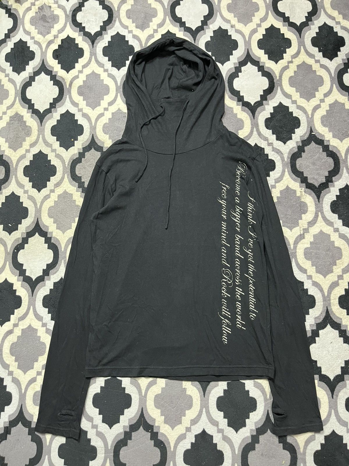 Le Grande Bleu (L.G.B.) Edge rupert poem ninja hoodie Size US M / EU 48-50 / 2 - 1 Thumbnail