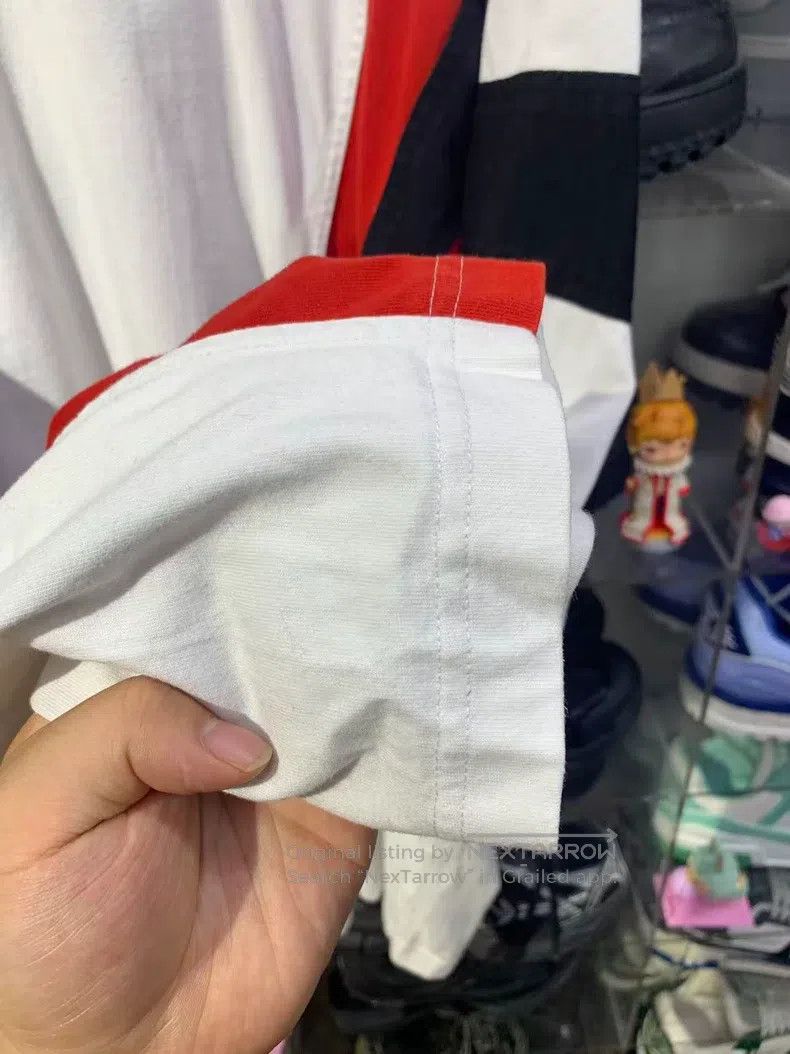 Balenciaga Balenciaga White, Red, Black Color Blocked Double勾 Long Sl Size US M / EU 48-50 / 2 - 4 Thumbnail