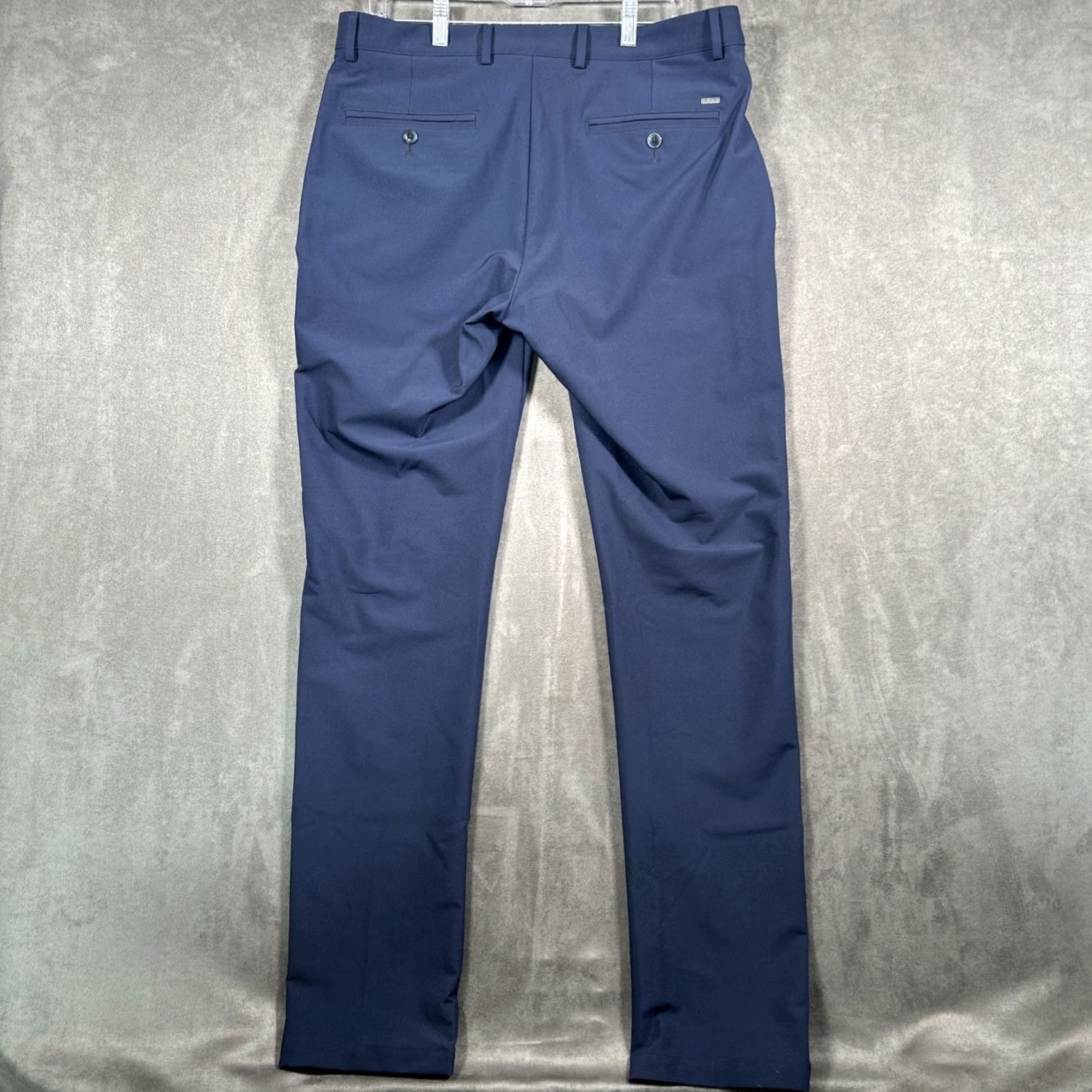 Vintage Greg Norman Golf Pants Mens 34x34 Blue Stretch Performance Slash Pockets Size US 36 / EU 52 - 6 Thumbnail