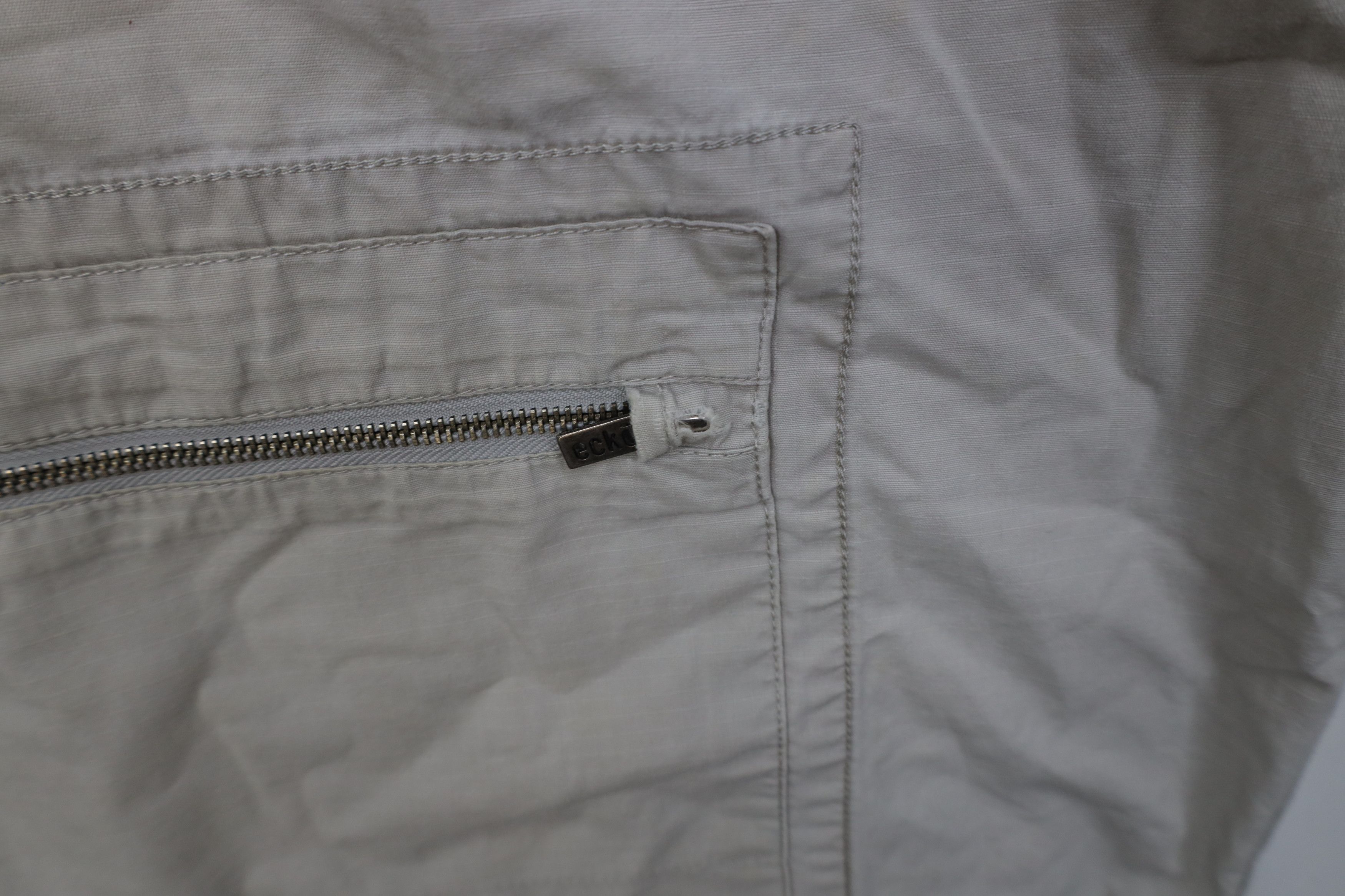 Ecko Unltd. Vintage 90s Y2K Ecko Baggy Ripstop Cargo Shorts Beige Cotton Size US 38 / EU 54 - 7 Thumbnail