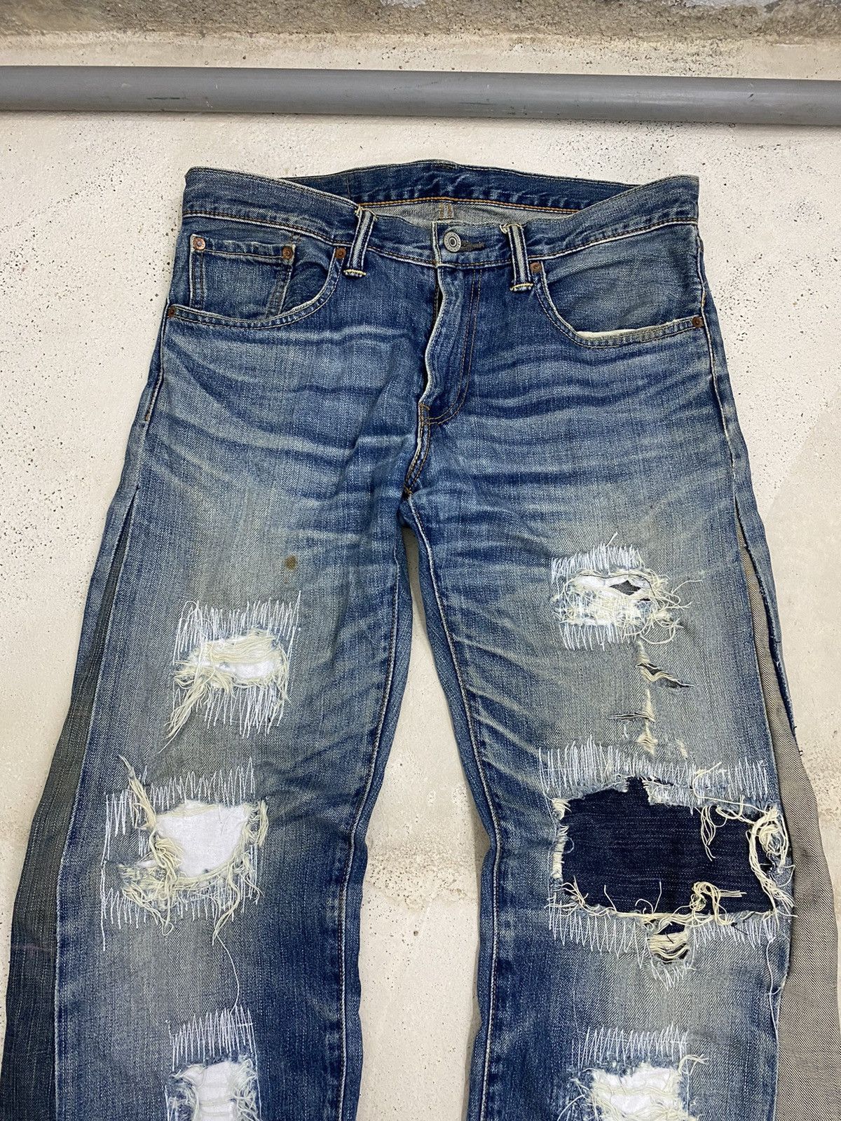 If Six Was Nine × Kapital × Levi's Vintage Flare Levis 502 Wide Legs Distressed Undercover Size US 34 / EU 50 - 7 Thumbnail