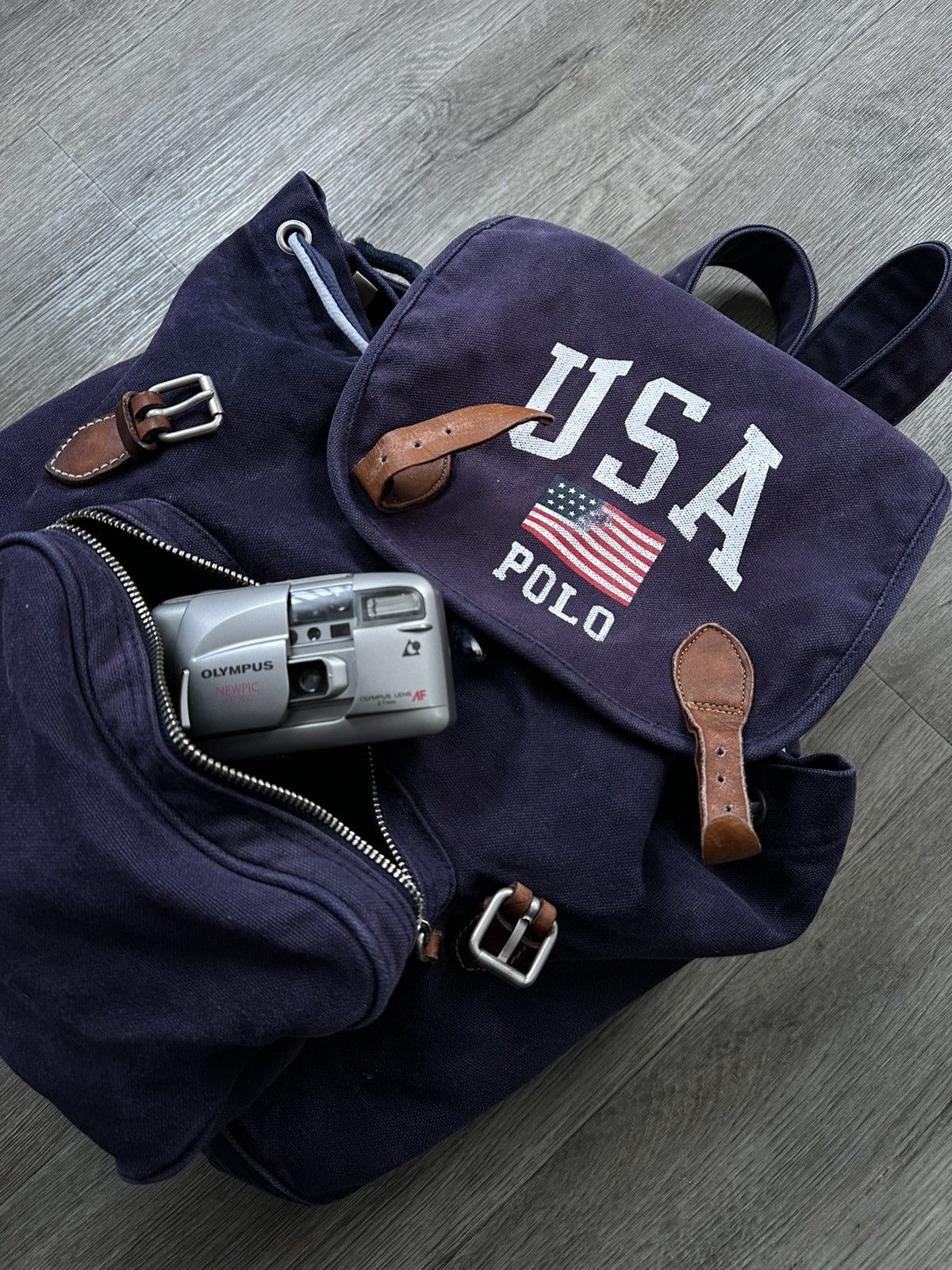 Polo Ralph Lauren 🫧POLO RALPH LAUREN 90s VINTAGE CANVAS BACKPACK VERY RARE Size ONE SIZE - 1 Thumbnail