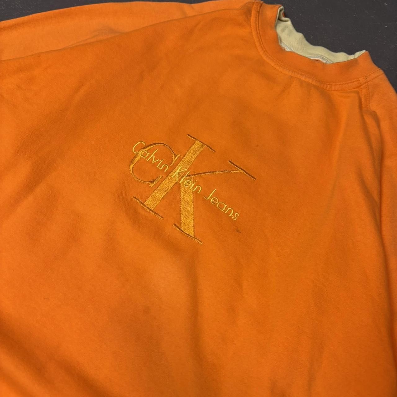 Calvin Klein × Japanese Brand × Vintage Vintage 90s y2k Calvin Klein Jeans oversized jumper Size US XL / EU 56 / 4 - 4 Thumbnail