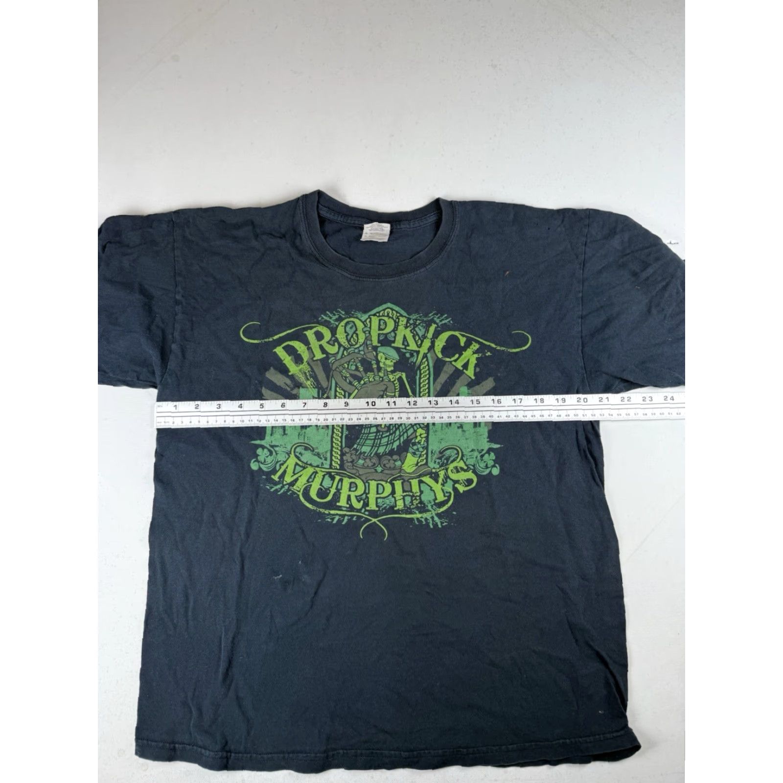 Vintage Dropkick Murphys T-Shirt Black Skeleton St Patrick's Day Tour Punk Large Shirt Men Crew Neck Short Sleeve 100% Cotton Size US L / EU 52-54 / 3 - 5 Thumbnail