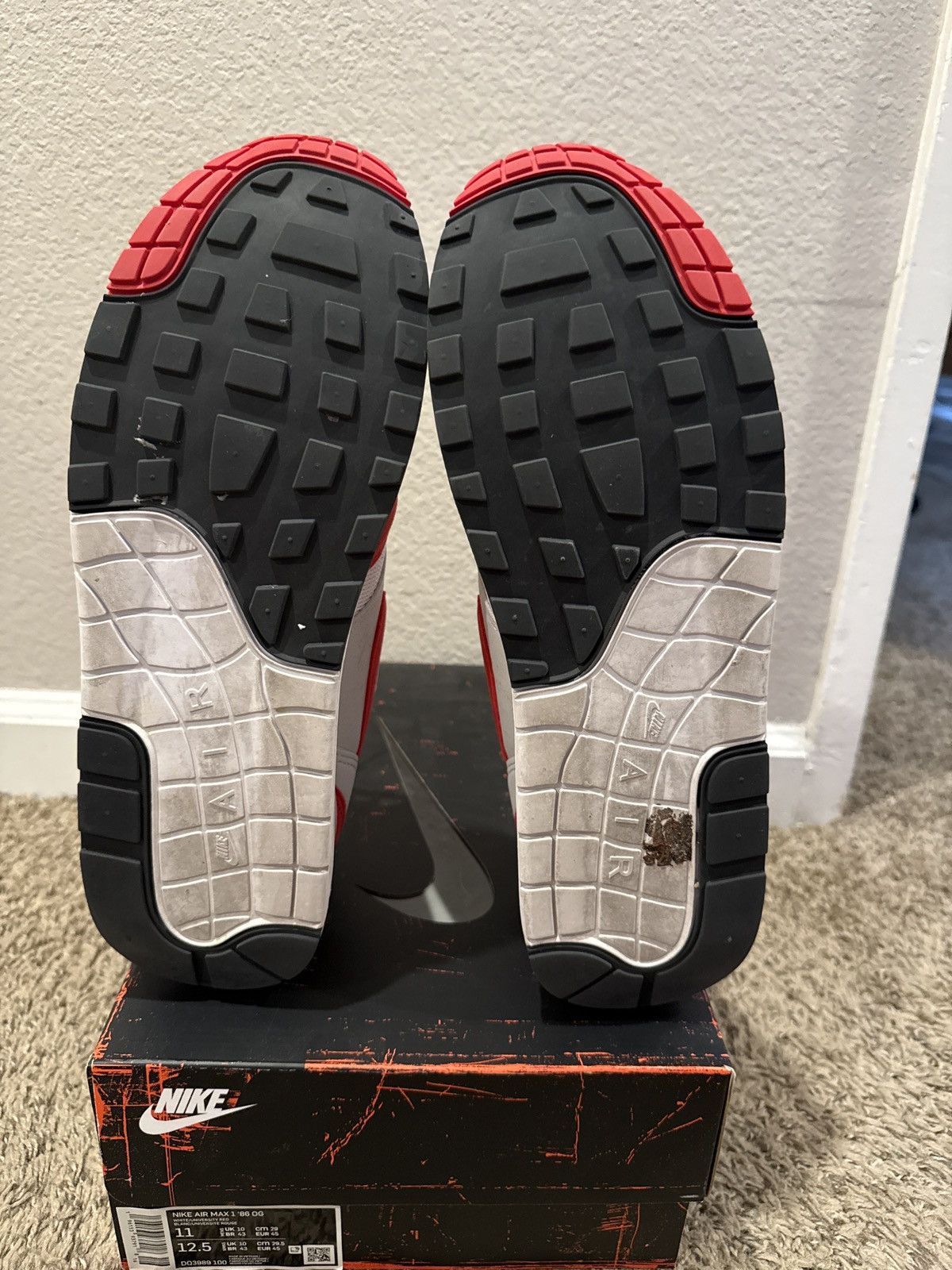 Nike Nike Aix Max 1 ‘86 OG “Big Bubble-Red” Size US 11 / EU 44 - 9 Thumbnail