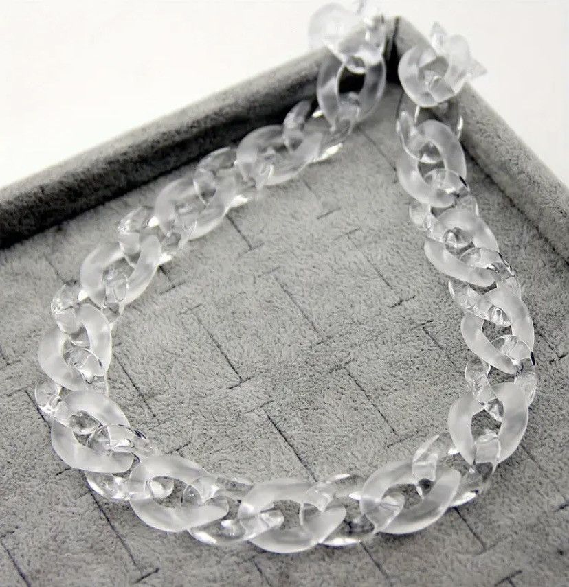 Vintage Clear Cuban chain Size ONE SIZE - 3 Thumbnail