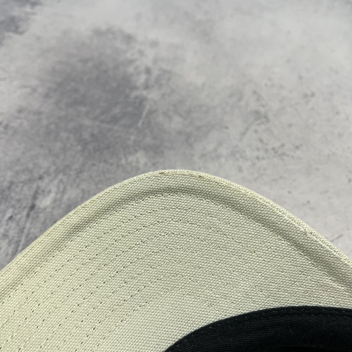 Nike × Vintage Vintage Nike rare big swoosh y2k beige cream cap 90’s Size ONE SIZE - 14 Thumbnail
