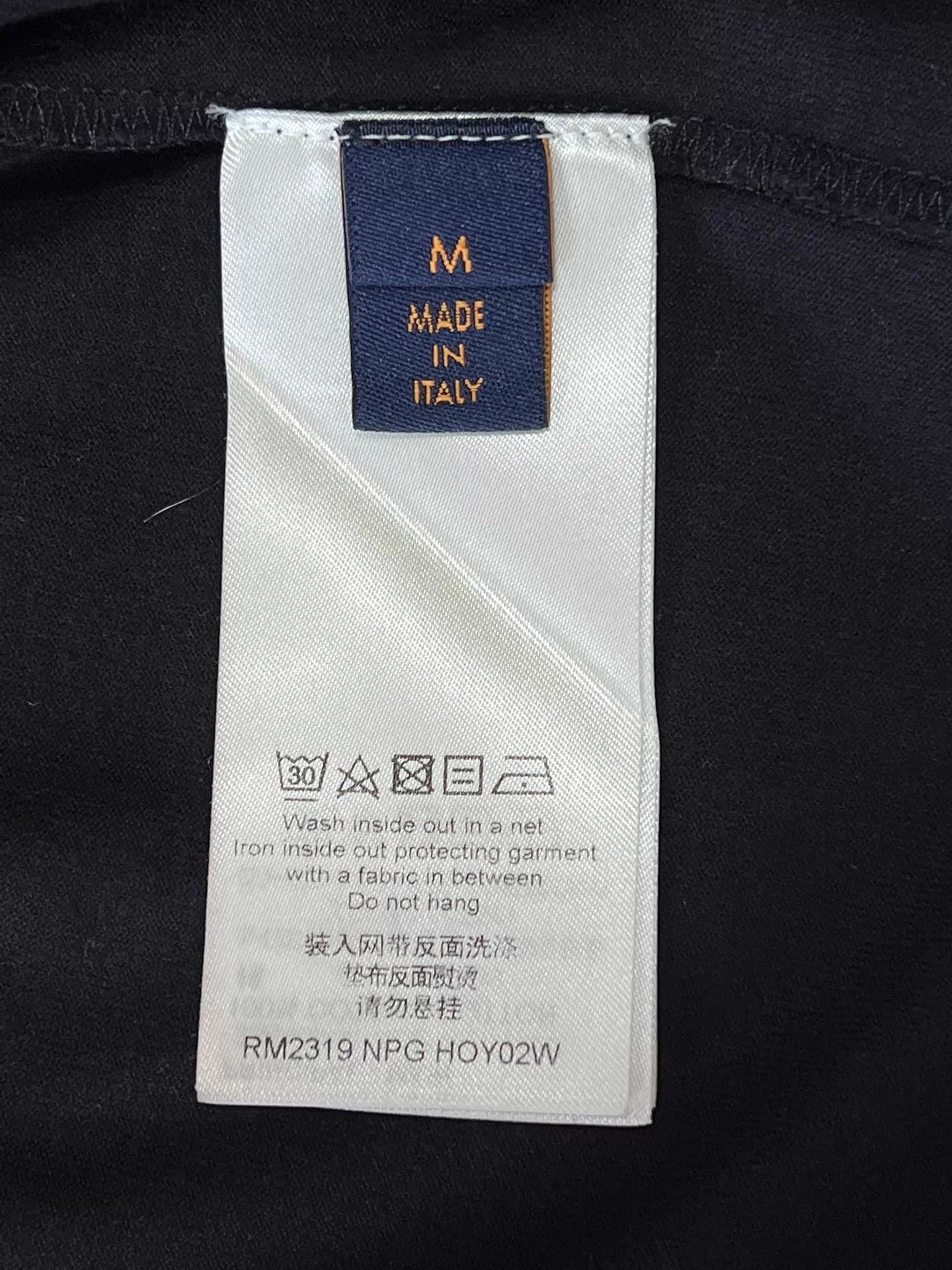 Louis Vuitton LV short sleeve tee black front/back ECG embroidery M Size US M / EU 48-50 / 2 - 7 Thumbnail