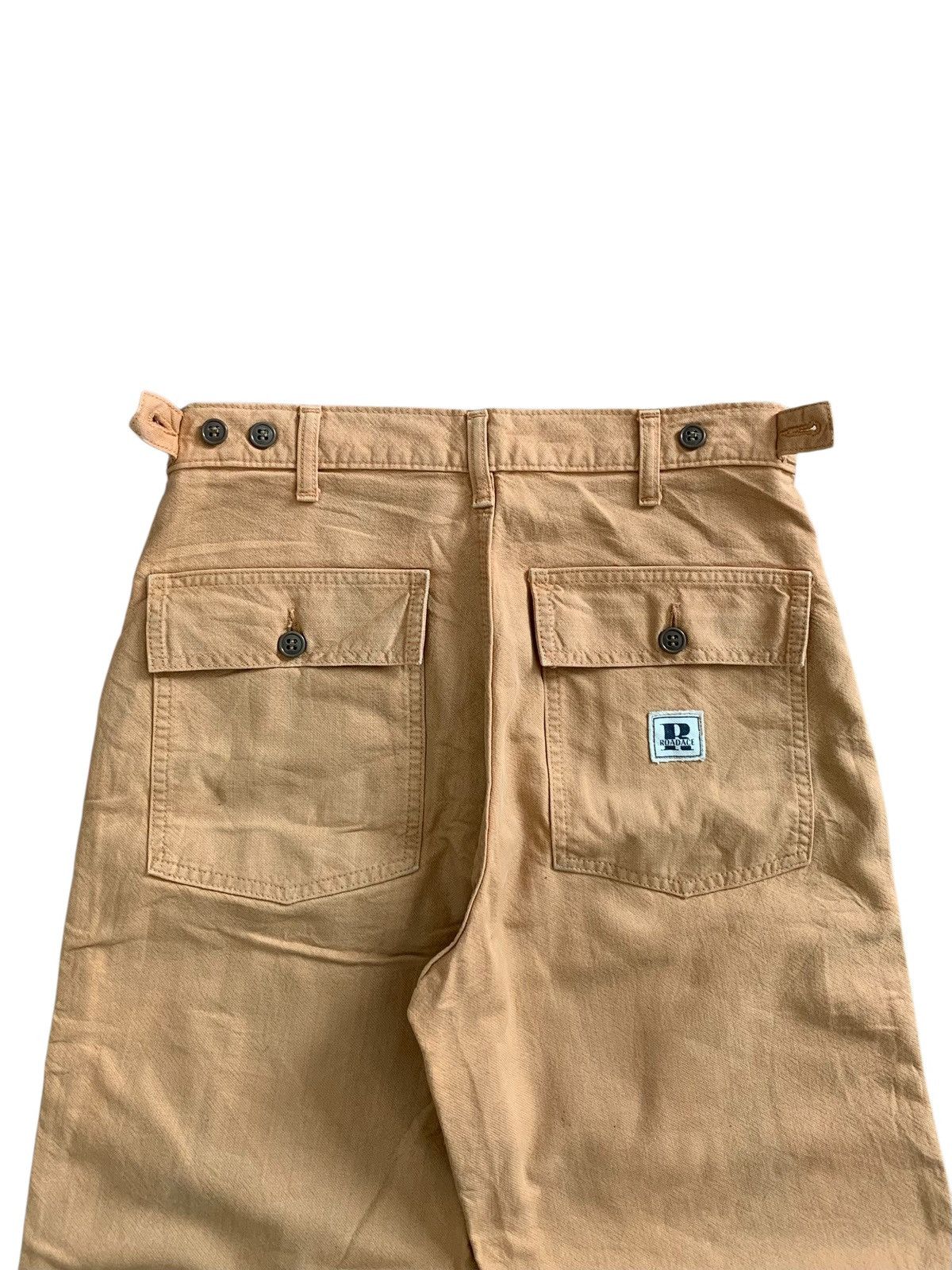 Japanese Brand Last📦 Vintage Roadace Canvas Duck Fatigue Baker Pants Size US 30 / EU 46 - 2 Thumbnail