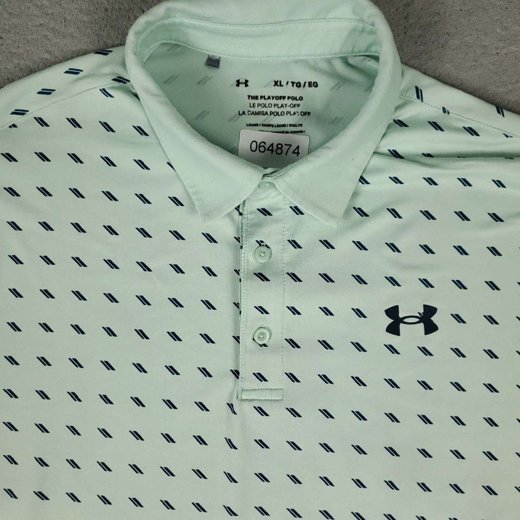 Under Armour Under Armour Polo Shirt Mens Size XL Green Blue Golf Casual Short Sleeve Polo Shirt Under Armour Mens XL Green Blue Blue Green Black? Size US XL / EU 56 / 4 - 2 Thumbnail