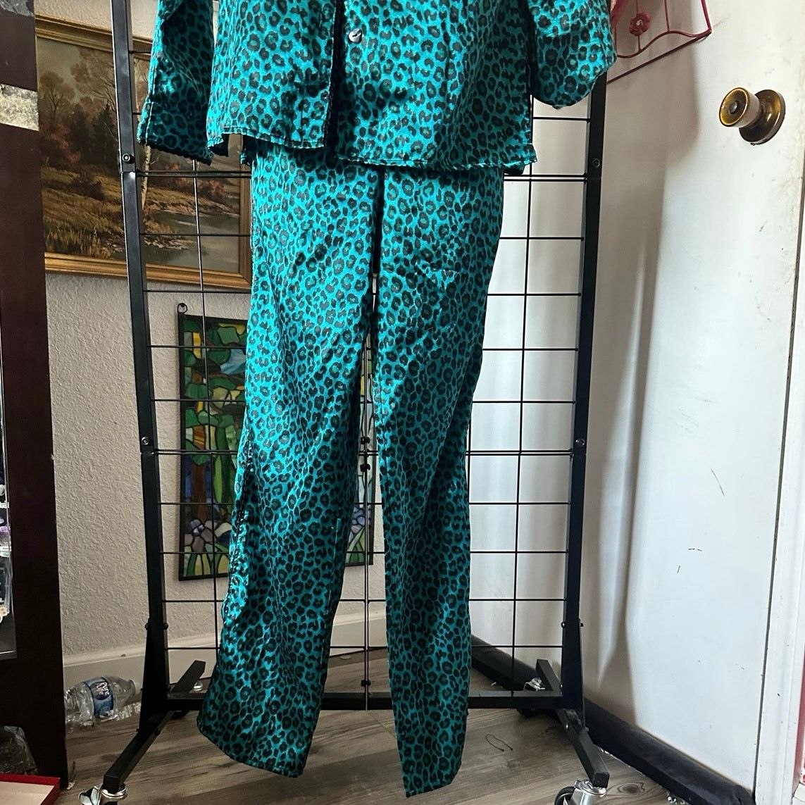 Betsey Johnson betsey johnson intimates teal dark blue cheetah pajama set Size M / US 6-8 / IT 42-44 - 2 Thumbnail