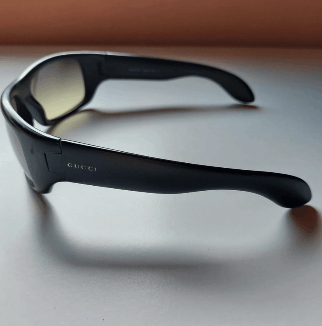 Gucci × Tom Ford × Vintage GUCCI Sunglasses Shield Rimless 90s Wrap 1169 RI725 Size ONE SIZE - 2 Thumbnail