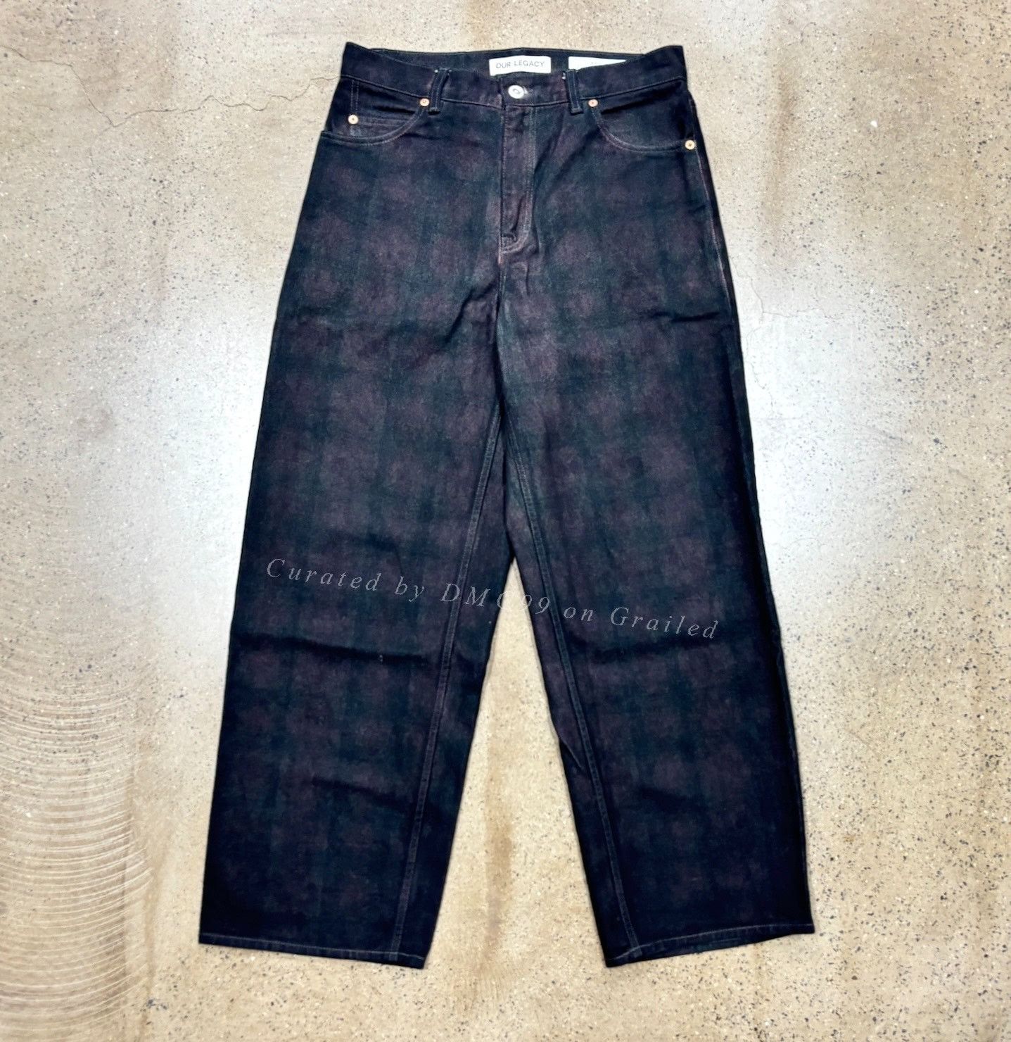 Our Legacy Our Legacy SS23 Black Hidden Plaid Jeans Size US 28 / EU 44 - 1 Thumbnail