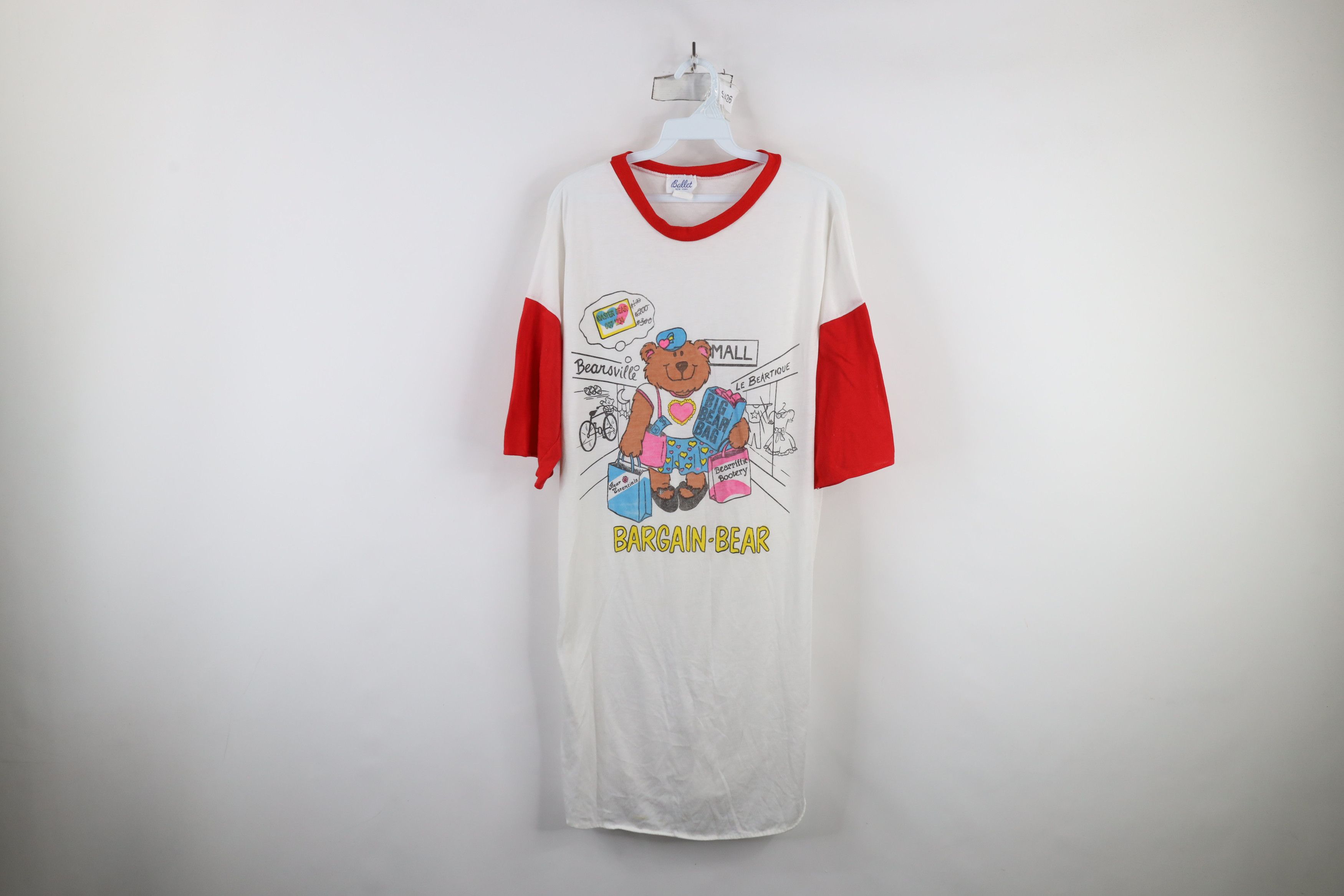 Vintage Vintage 90s Sheer Bargain Bear Night Gown T-Shirt USA Size ONE SIZE - 1 Thumbnail