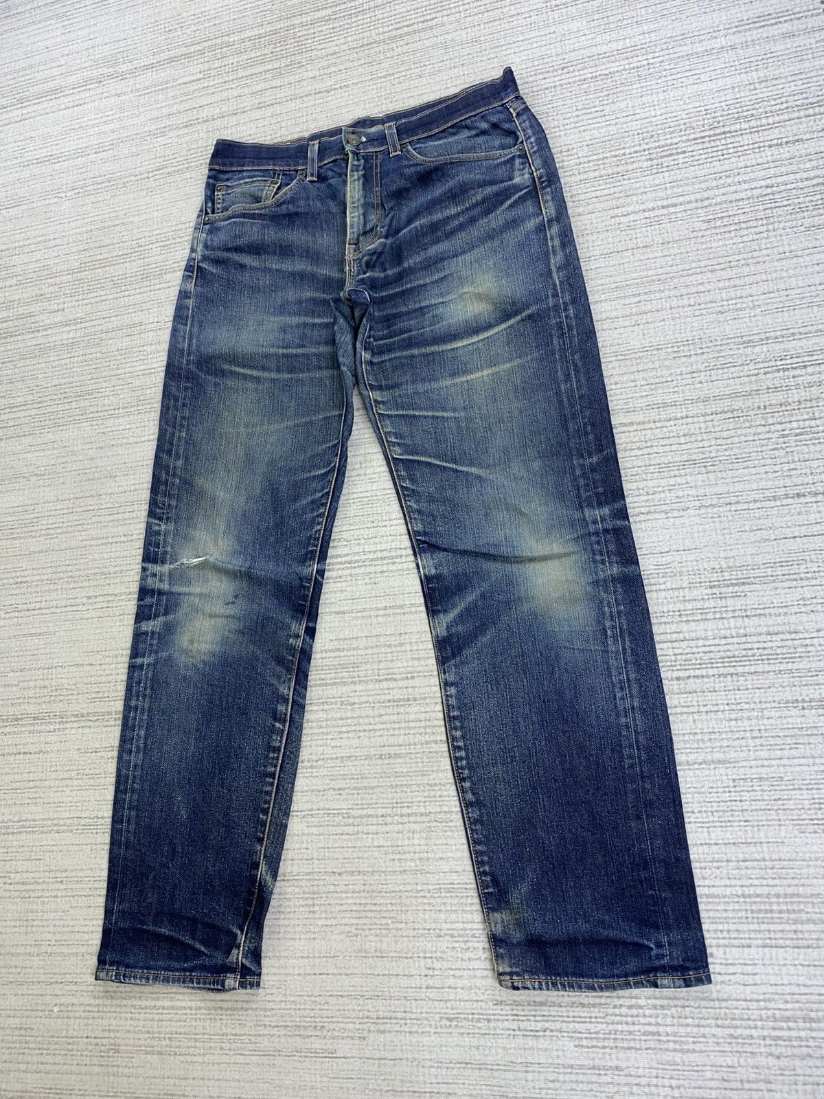 Levi's 🔥Vintage Levis 505 Distressed Denim Jeans Size US 32 / EU 48 - 4 Thumbnail
