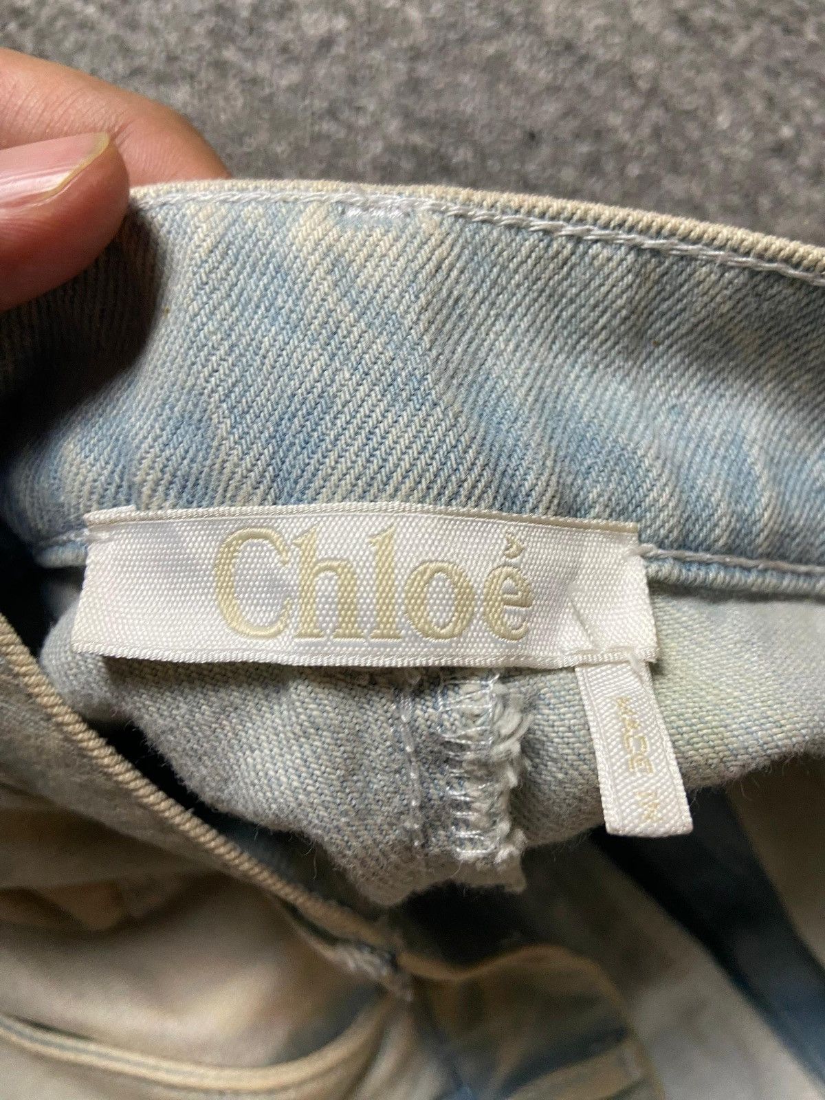 Japanese Brand × Seditionaries × Vintage Chloe Pre-Owned Flared Wide Leg Jeans (131) Size 27" / US 4 / IT 40 - 8 Thumbnail