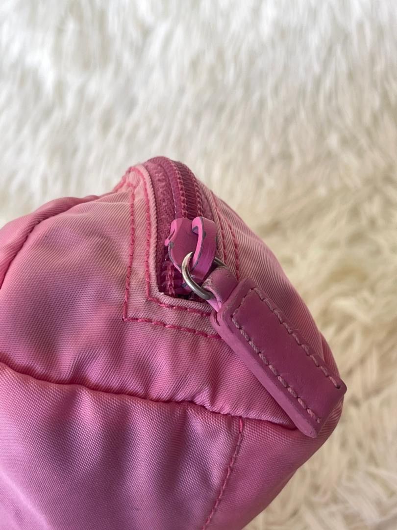 Prada Prada Fuschia Tessuto Nylon Zip Pouch Size ONE SIZE - 17 Thumbnail