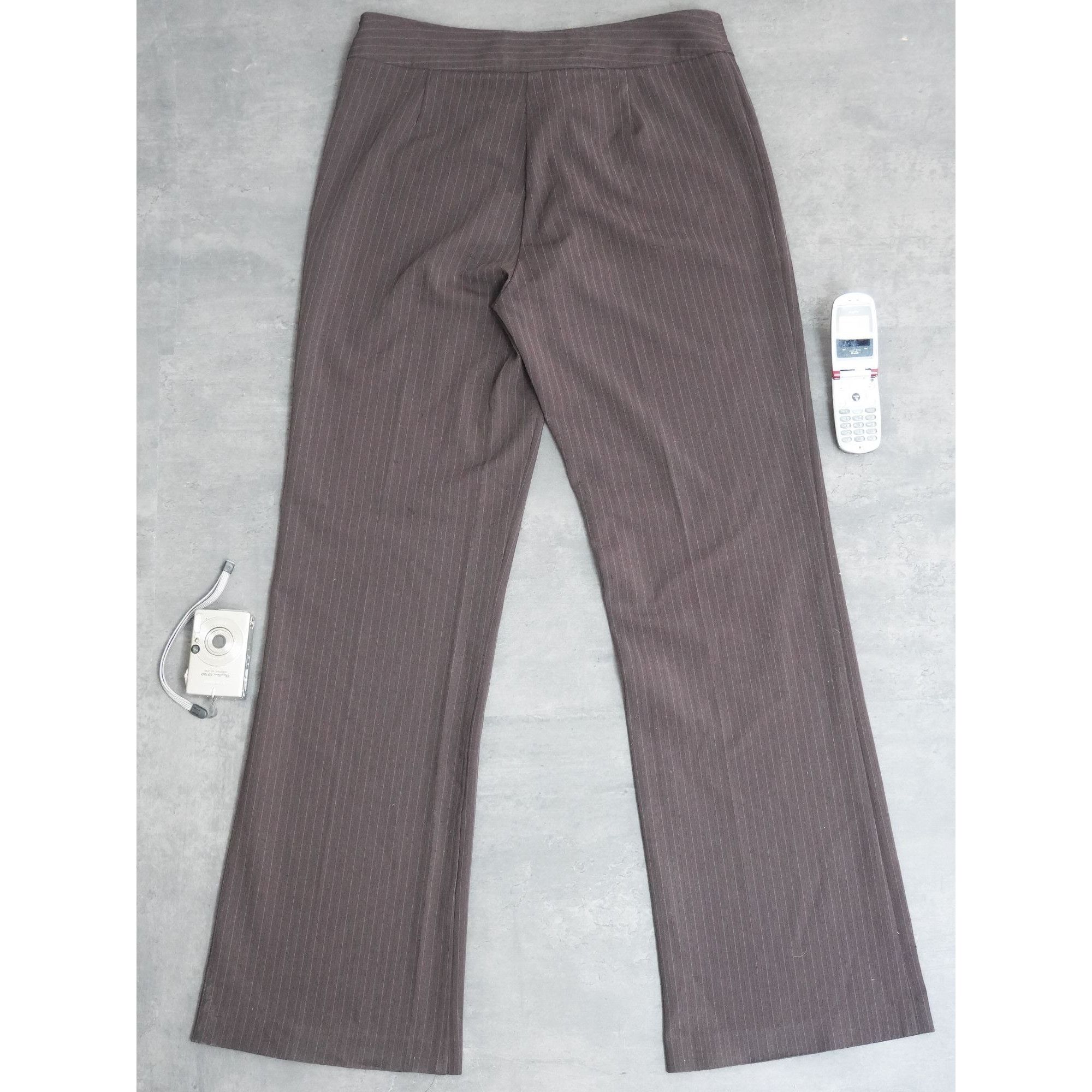 Other Y2k Fairweather Brown Stripes Pants Size 32" / US 10 / IT 46 - 2 Thumbnail
