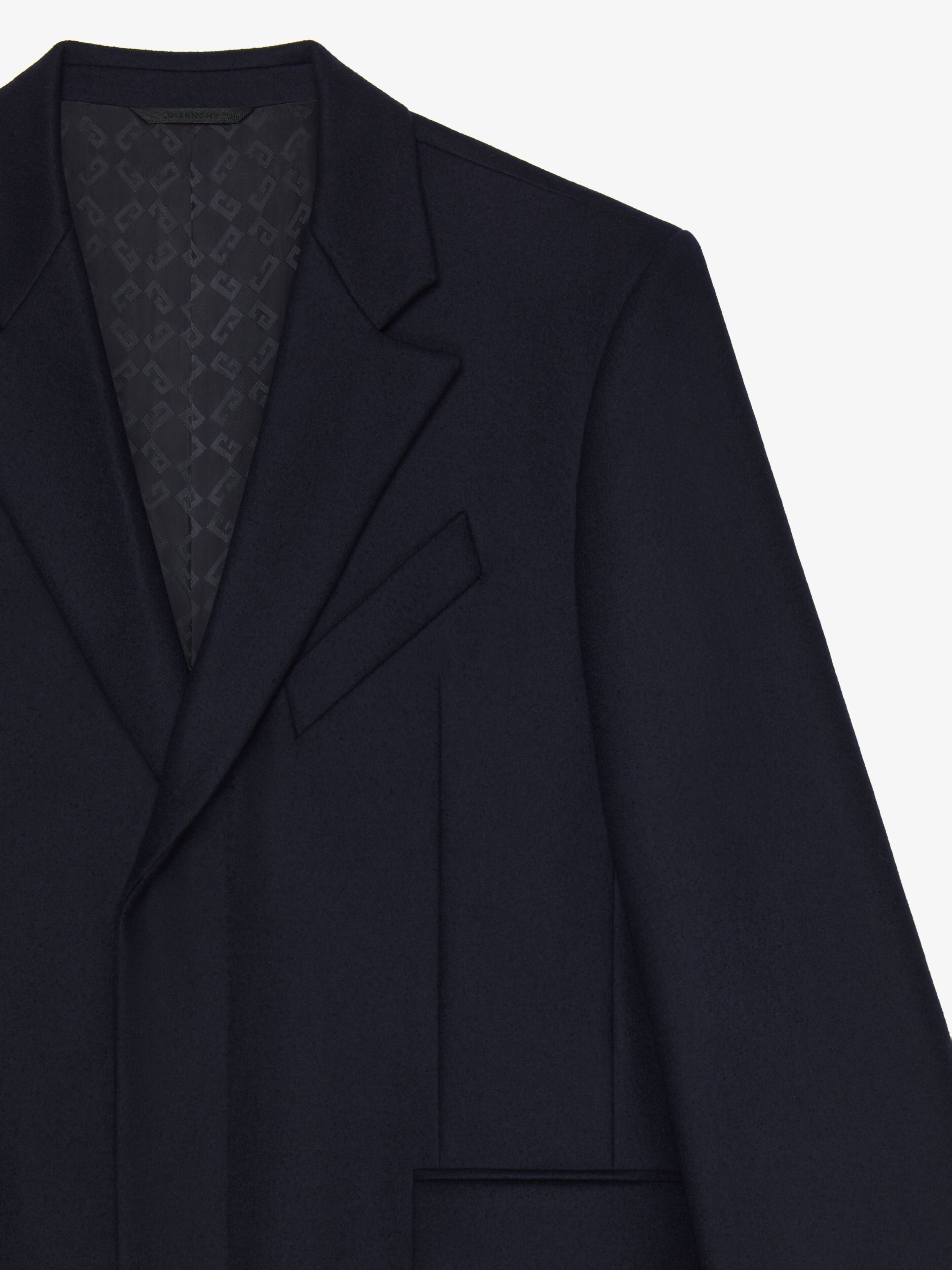 Givenchy o1w1db10925 Fitted Long Coat in Blue Size US L / EU 52-54 / 3 - 5 Thumbnail