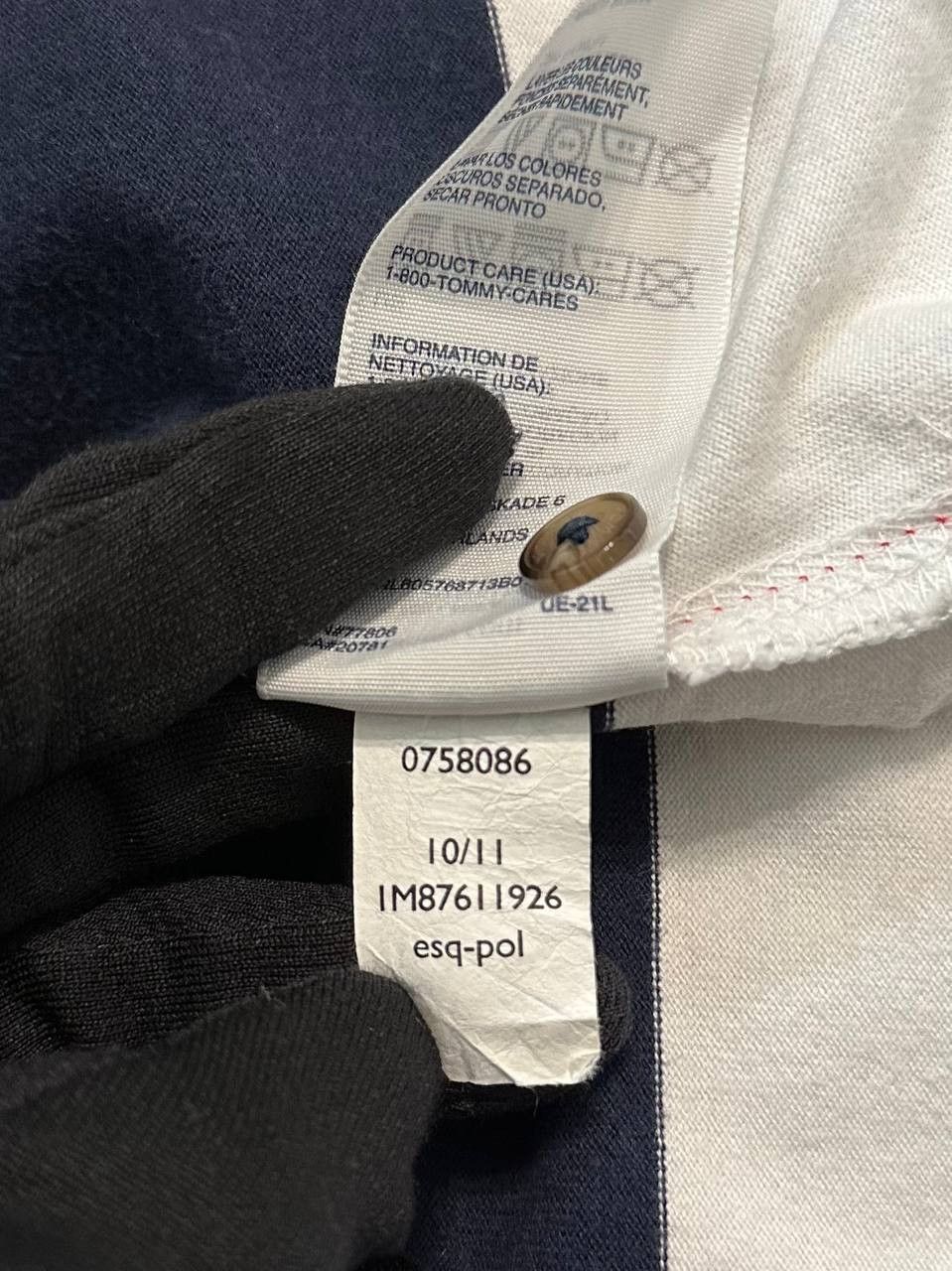 Tommy Hilfiger × Vintage Tommy Hilfiger Long Sleeve Polo Rugby Shirt striped Womens Size S / US 4 / IT 40 - 9 Thumbnail