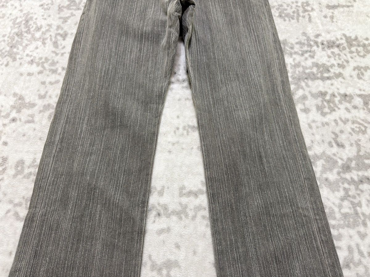 Kapital Vintage Blue Way Modern Hickory Stripe Straight Cut Denim Size US 30 / EU 46 - 6 Thumbnail
