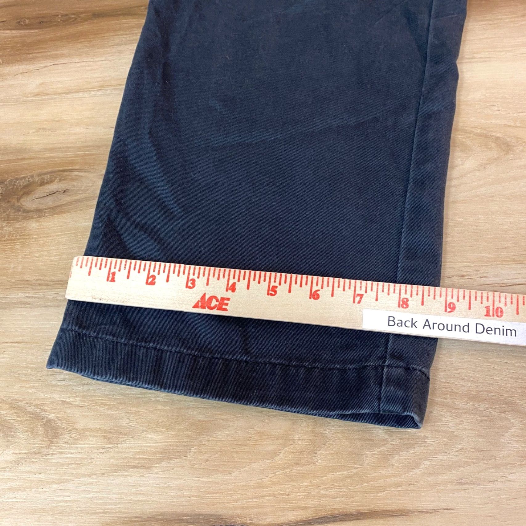 Eddie Bauer Eddie Bauer Mens Chino Pants Pleated Classic Fit Wrinkle Resistant Gray 35x30 Slant Pockets Work Casual Navy Blue Cotton Blend Button Zip Regular Mens Size US 35 - 7 Thumbnail