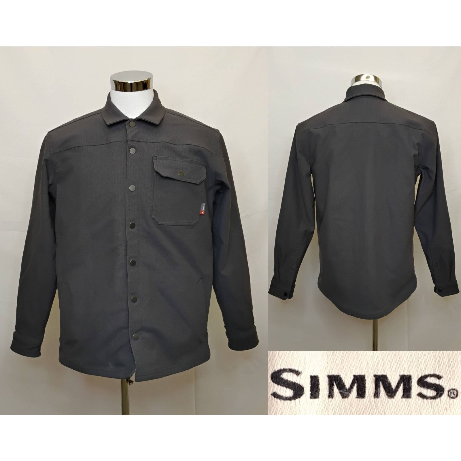 Simms Simms Heavyweight Shacket Men's M Gray Blanket Lined Size US M / EU 48-50 / 2 - 1 Thumbnail