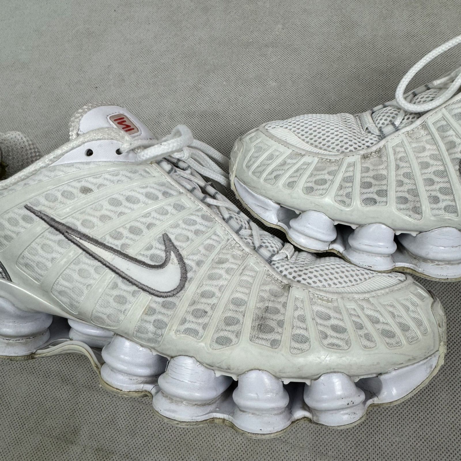 Nike Nike Shox TL AV3595-100 Men's White Swoosh Sneakers Shoes 12 Size US 12 / EU 45 - 6 Thumbnail