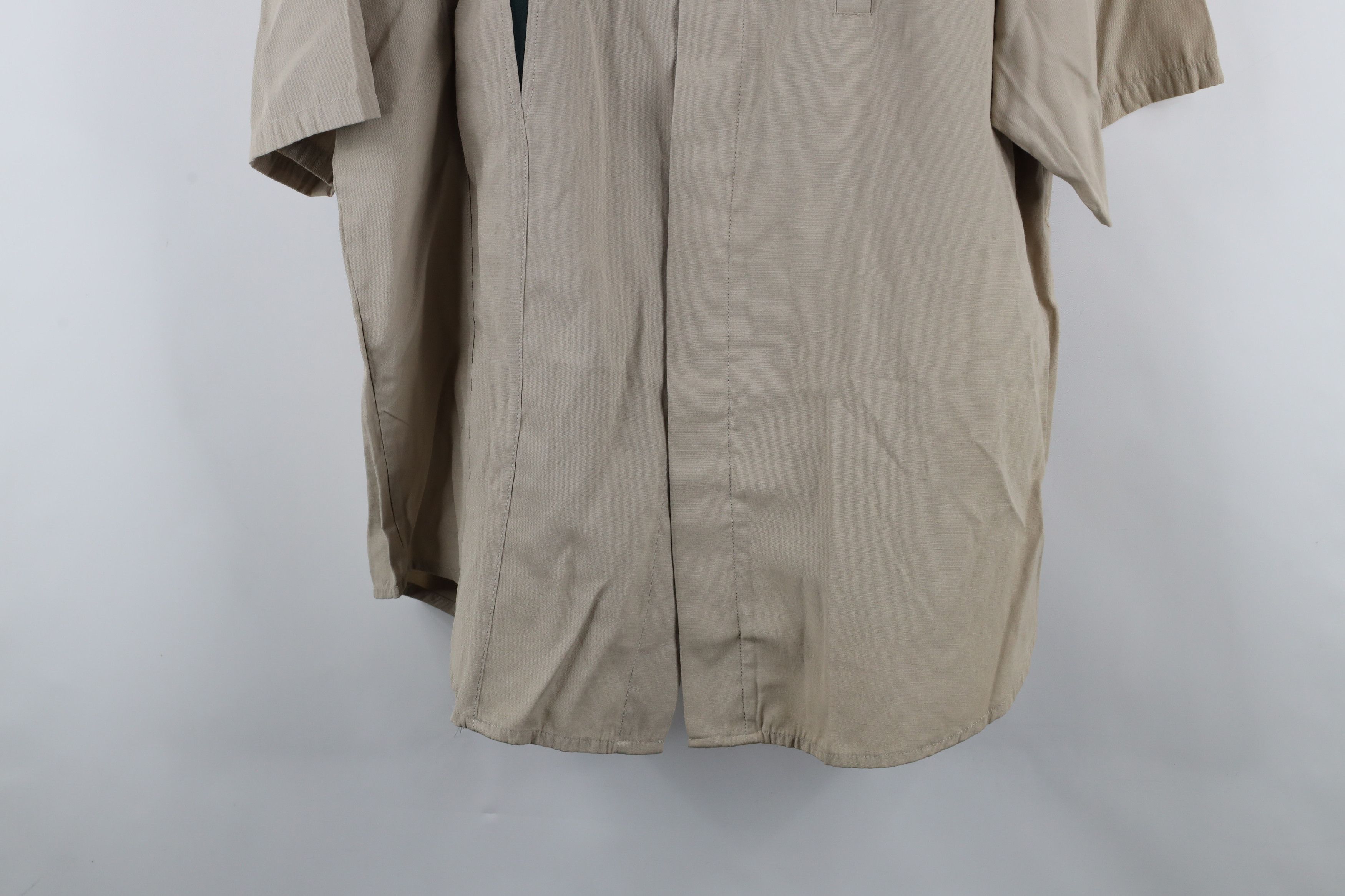 Vintage Vintage 90s Streetwear Blend Collared Button Shirt Beige Size US XL / EU 56 / 4 - 3 Thumbnail